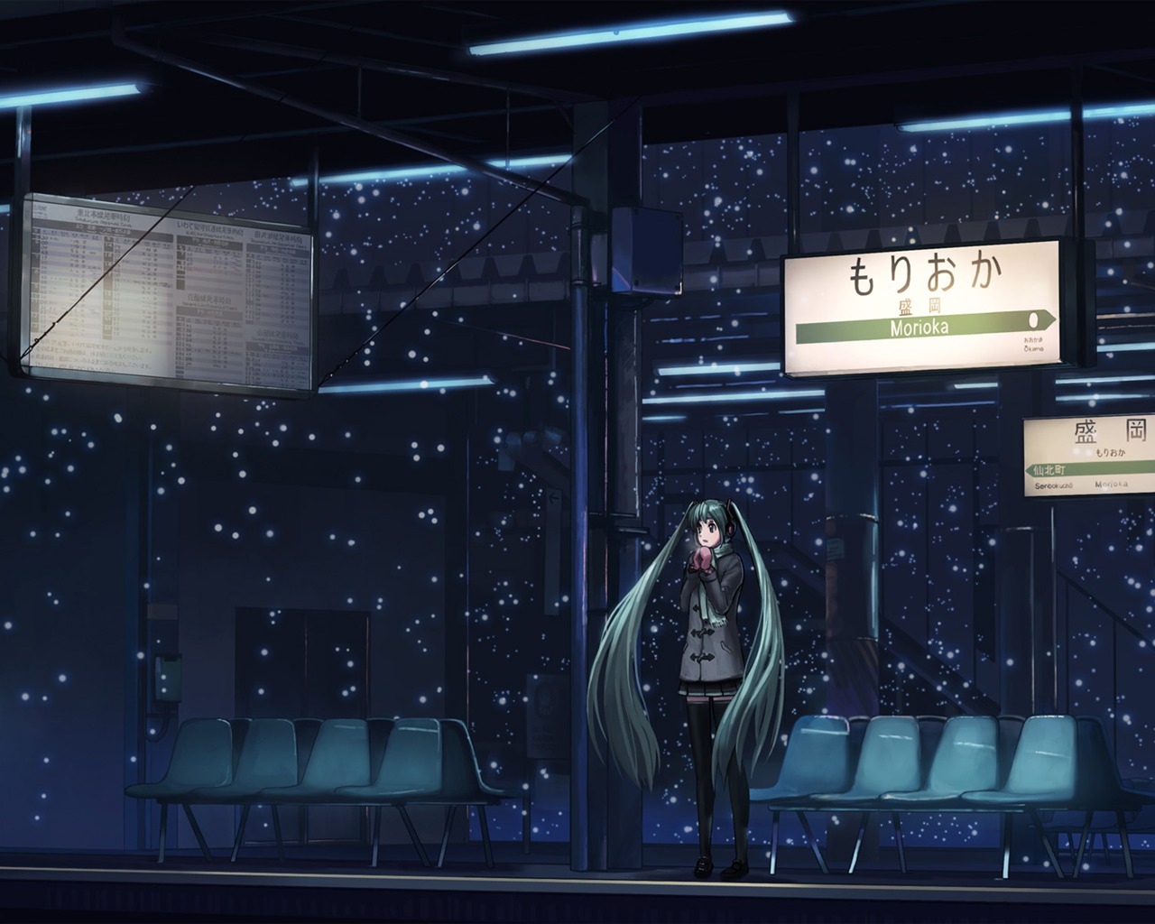 初音未來系列 壁紙(四) #10 - 1280x1024