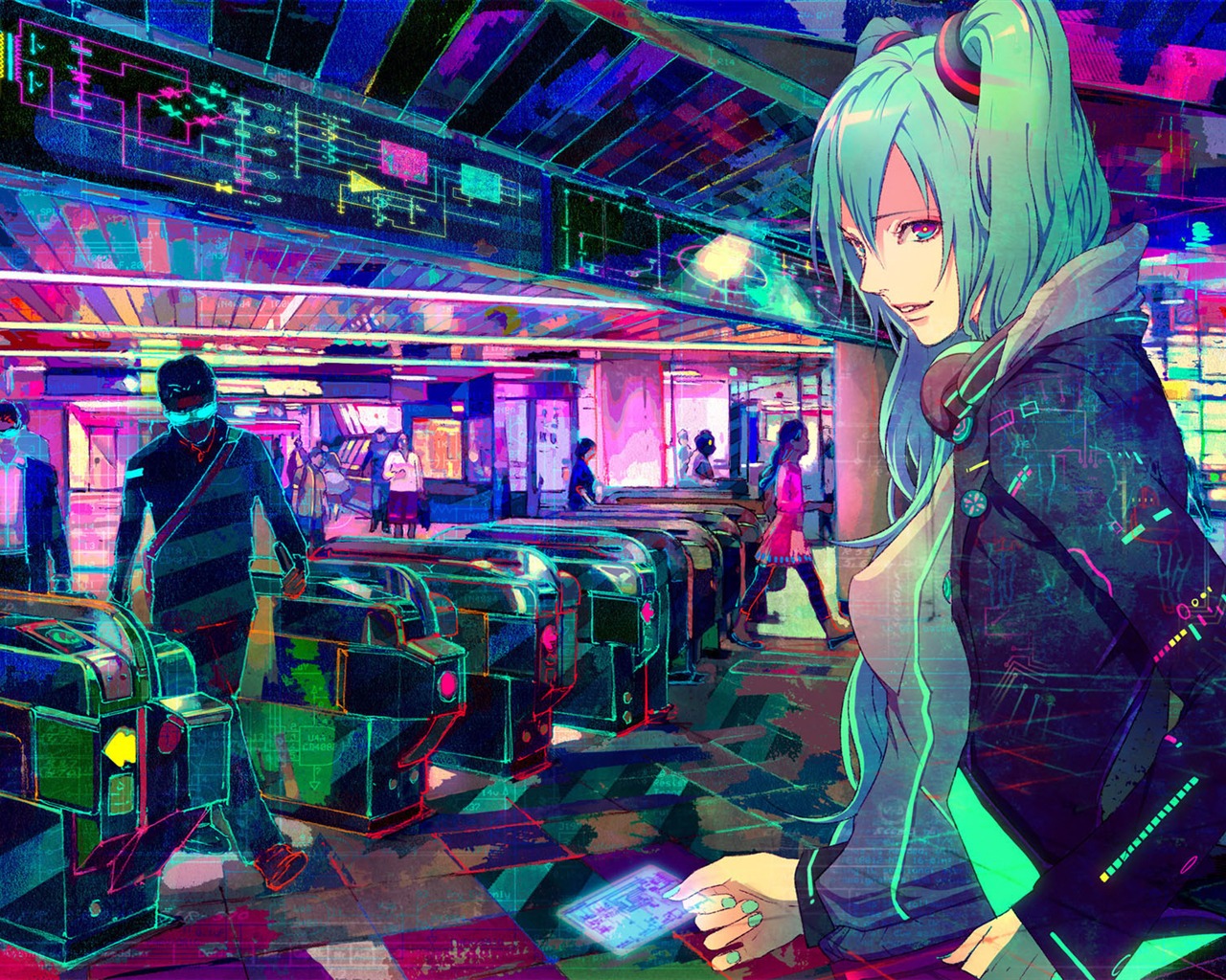 Hatsune next series wallpaper (4) #15 - 1280x1024