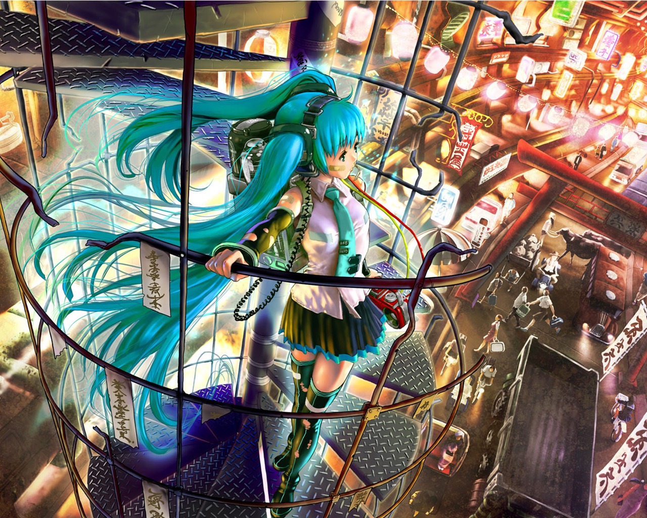初音未來系列 壁紙(四) #20 - 1280x1024