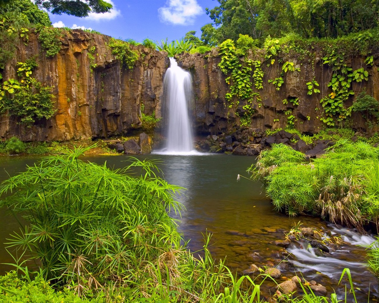 Waterfall-Streams Wallpaper (8) #10 - 1280x1024