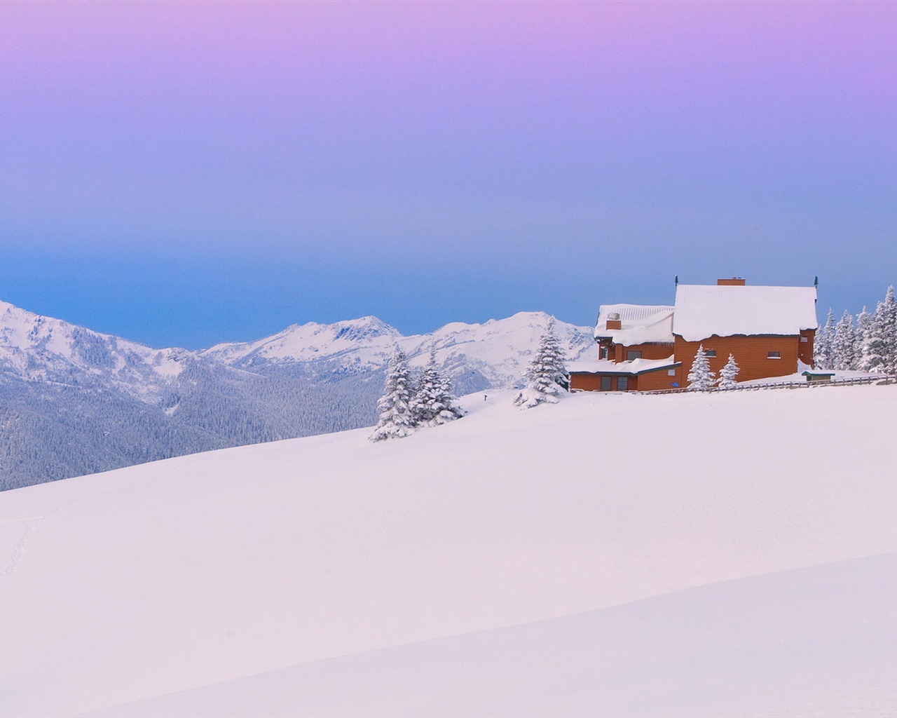 Fond d'écran panoramique de neige (1) #9 - 1280x1024