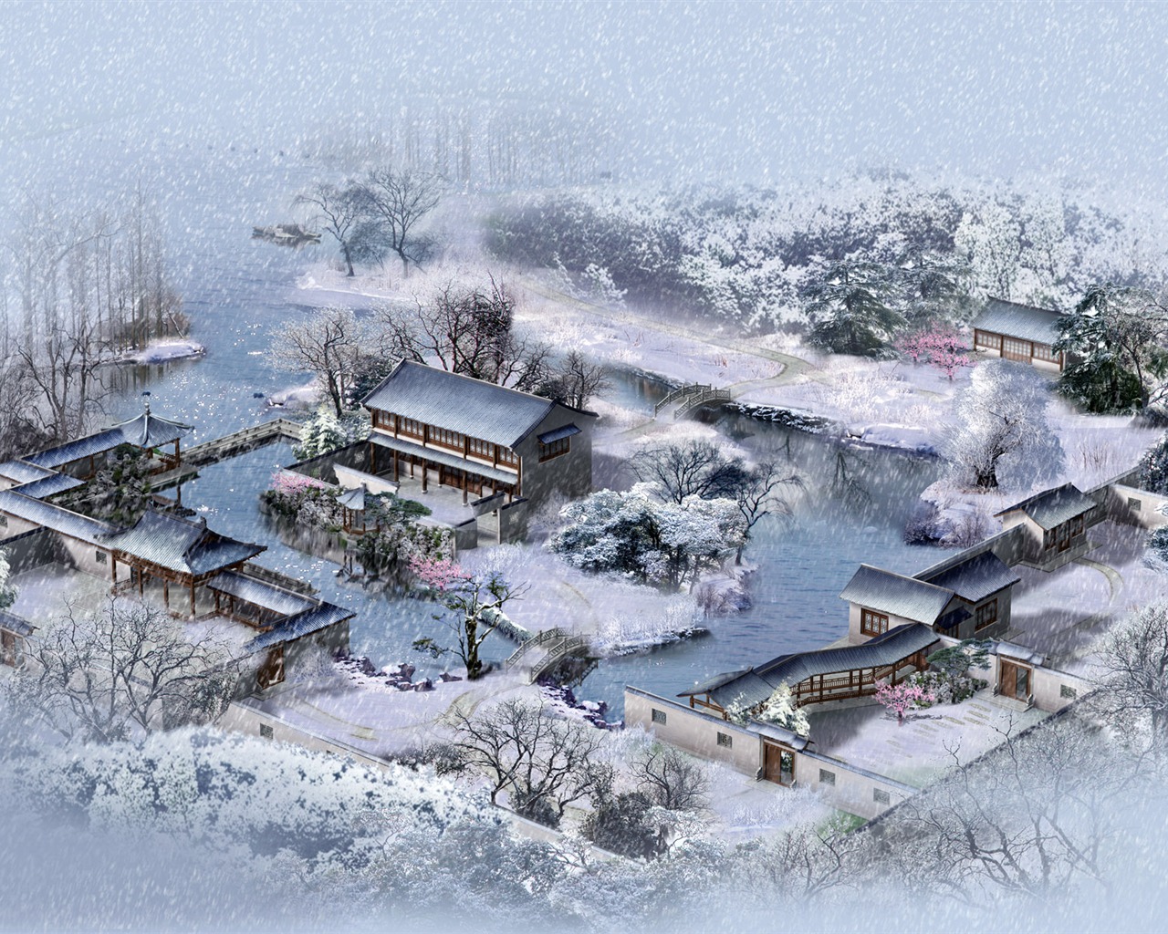 建築園林效果 高清壁紙(三) #15 - 1280x1024