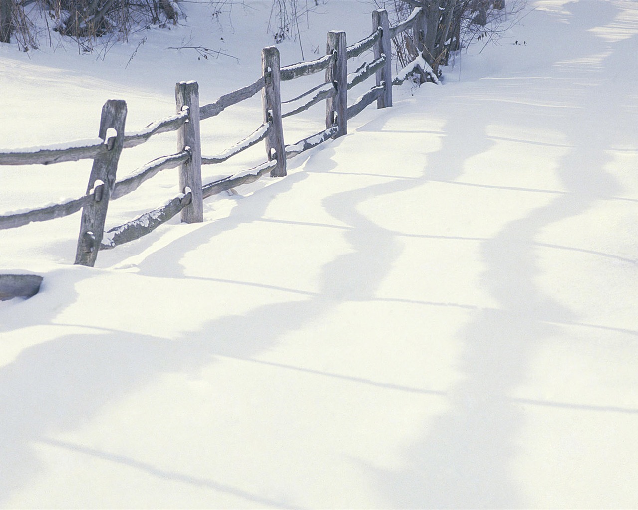 Fond d'écran panoramique de neige (2) #8 - 1280x1024