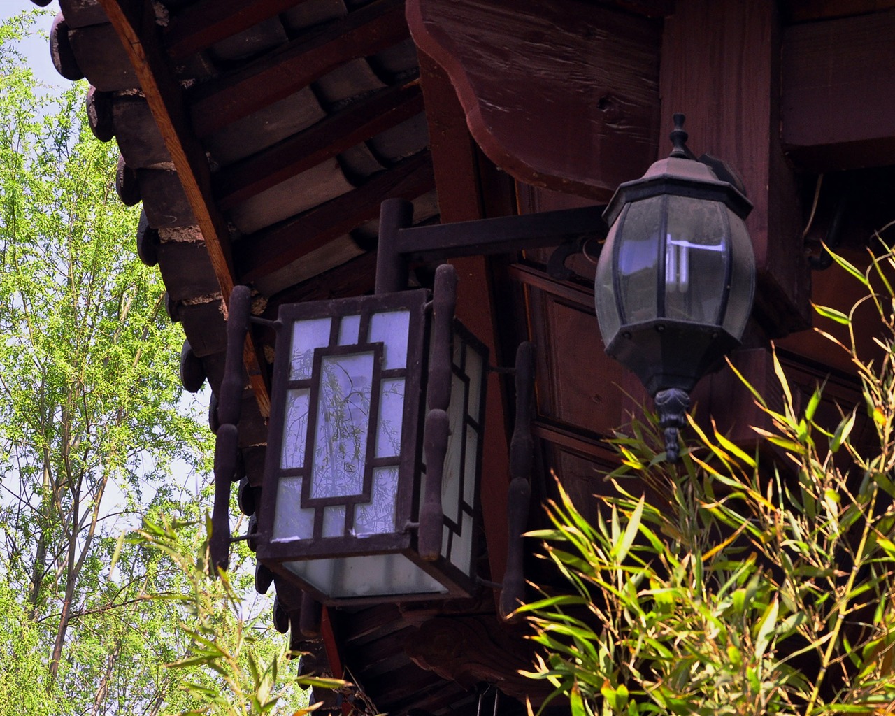 Starobylé město Lijiang atmosféra (1) (starý Hong OK práce) #26 - 1280x1024