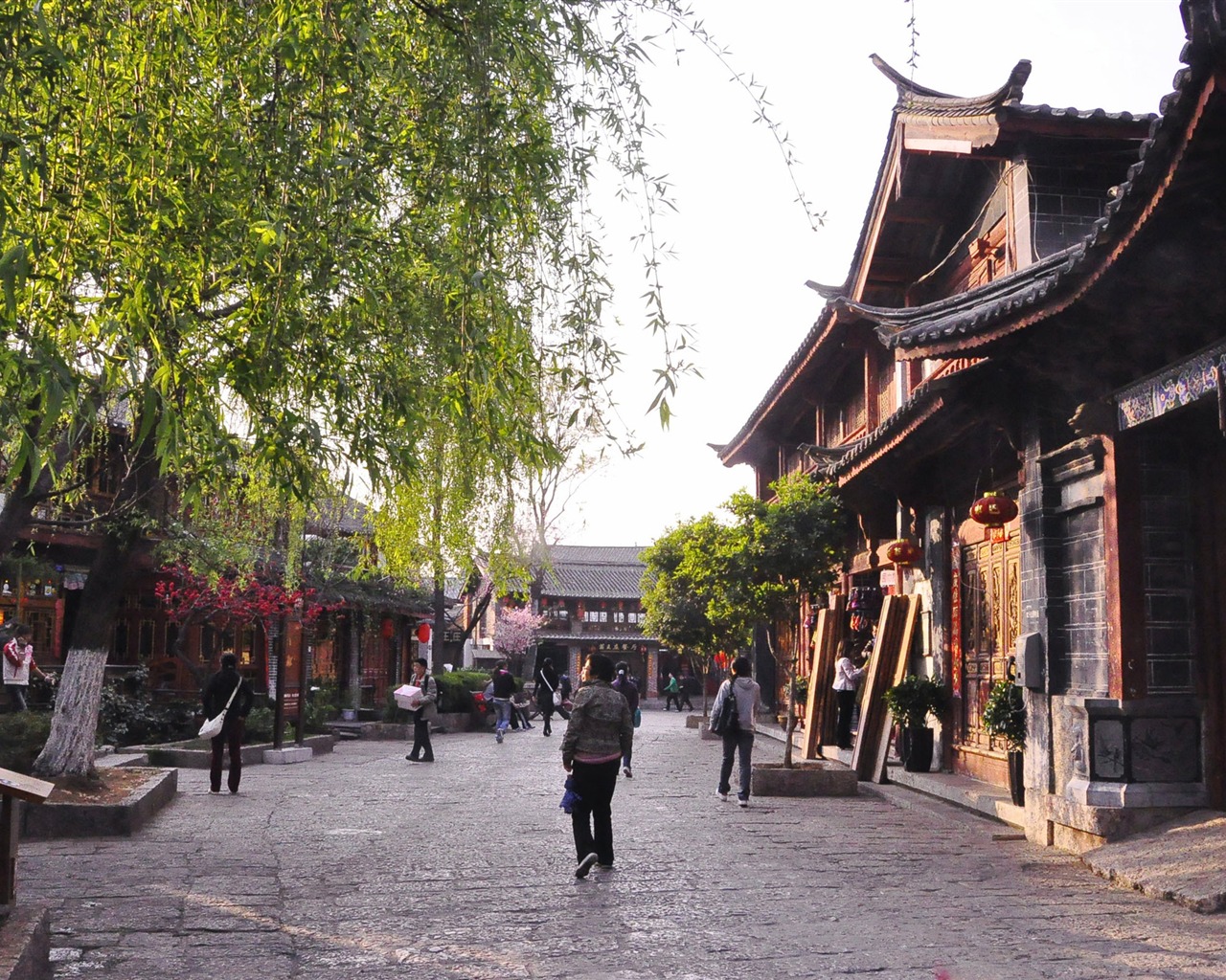 Lijiang ancient town atmosphere (2) (old Hong OK works) #3 - 1280x1024