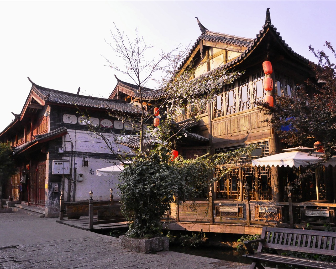Lijiang ancient town atmosphere (2) (old Hong OK works) #5 - 1280x1024