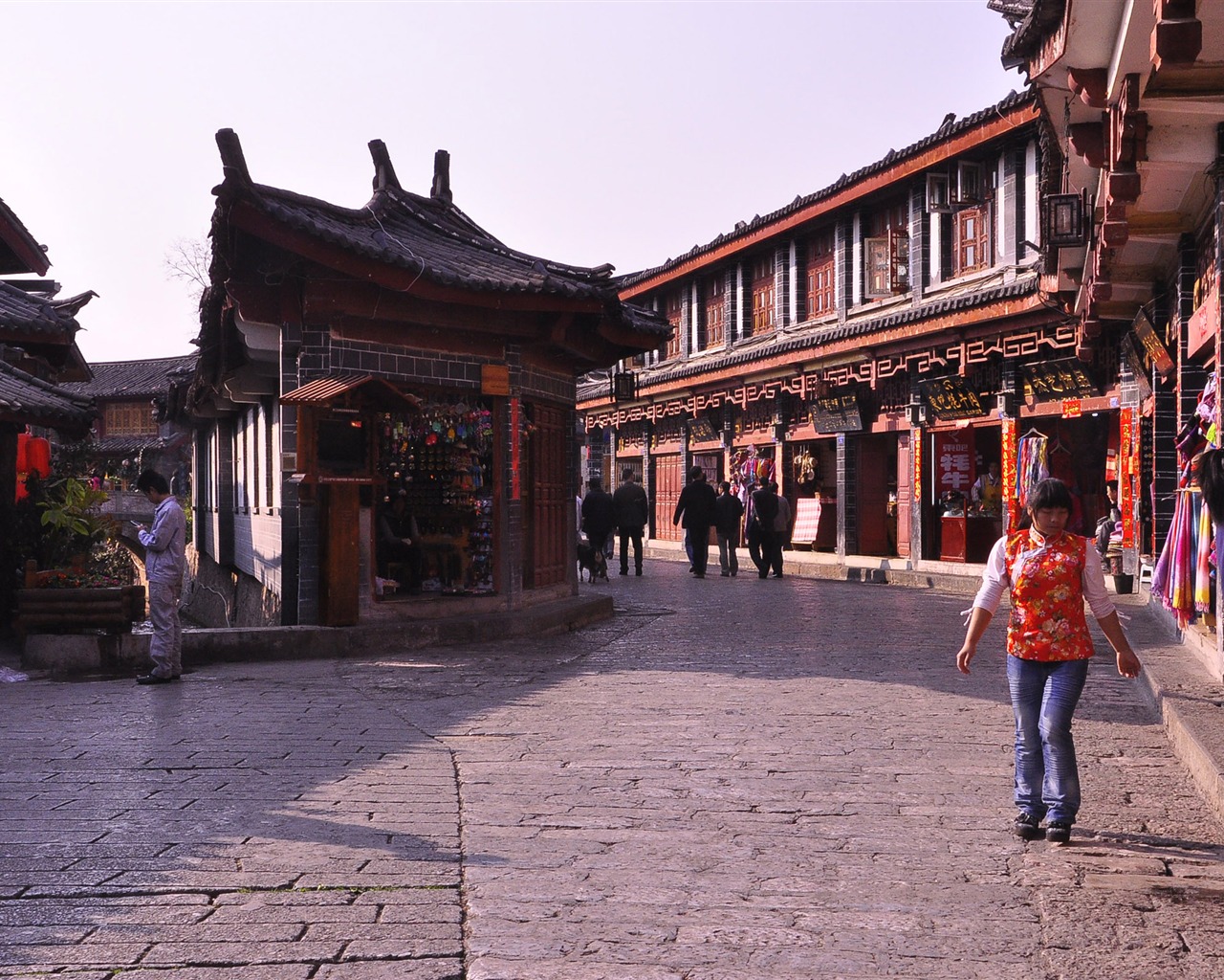 Lijiang ancient town atmosphere (2) (old Hong OK works) #9 - 1280x1024