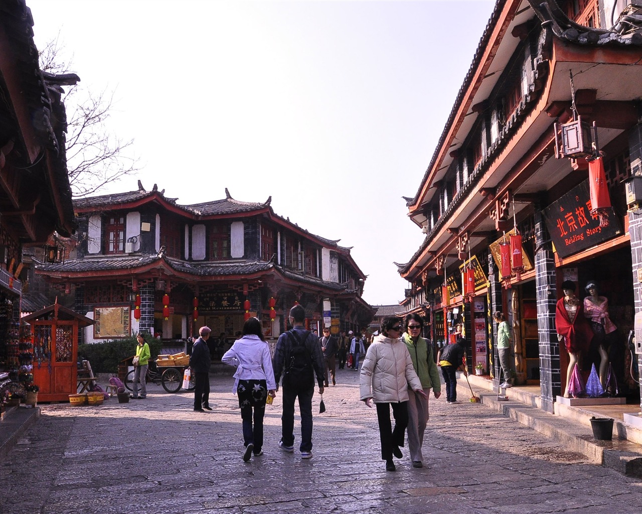 Lijiang ancient town atmosphere (2) (old Hong OK works) #10 - 1280x1024
