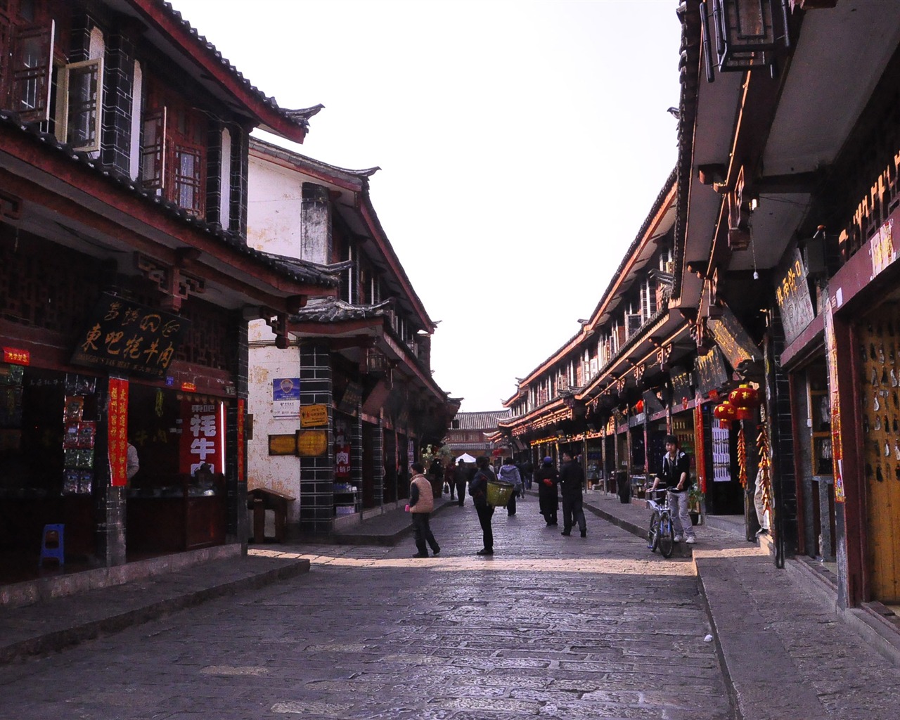 Lijiang ancient town atmosphere (2) (old Hong OK works) #11 - 1280x1024