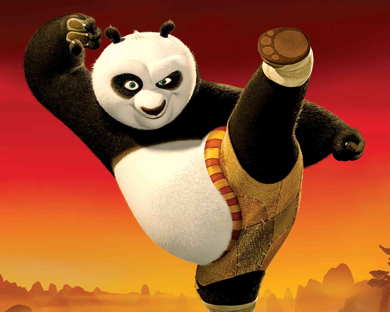 Kung Fu Panda HD tapetu #2 - 1280x1024