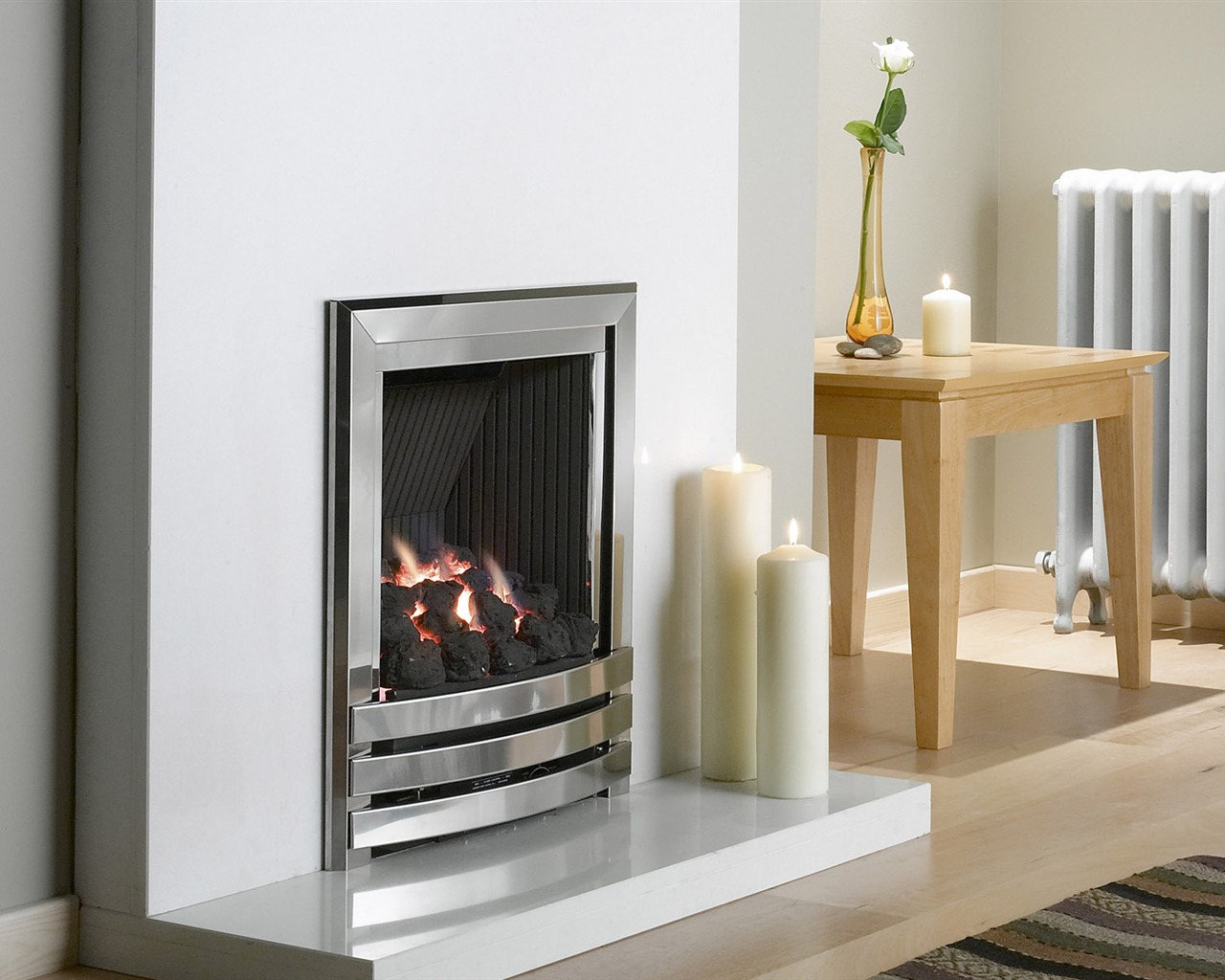 Western-style family fireplace wallpaper (2) #13 - 1280x1024