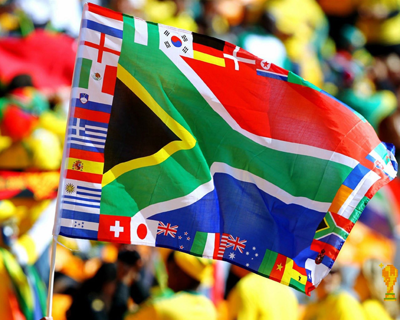 Sudáfrica la Copa Mundial de fondos de escritorio de serie (3) #3 - 1280x1024