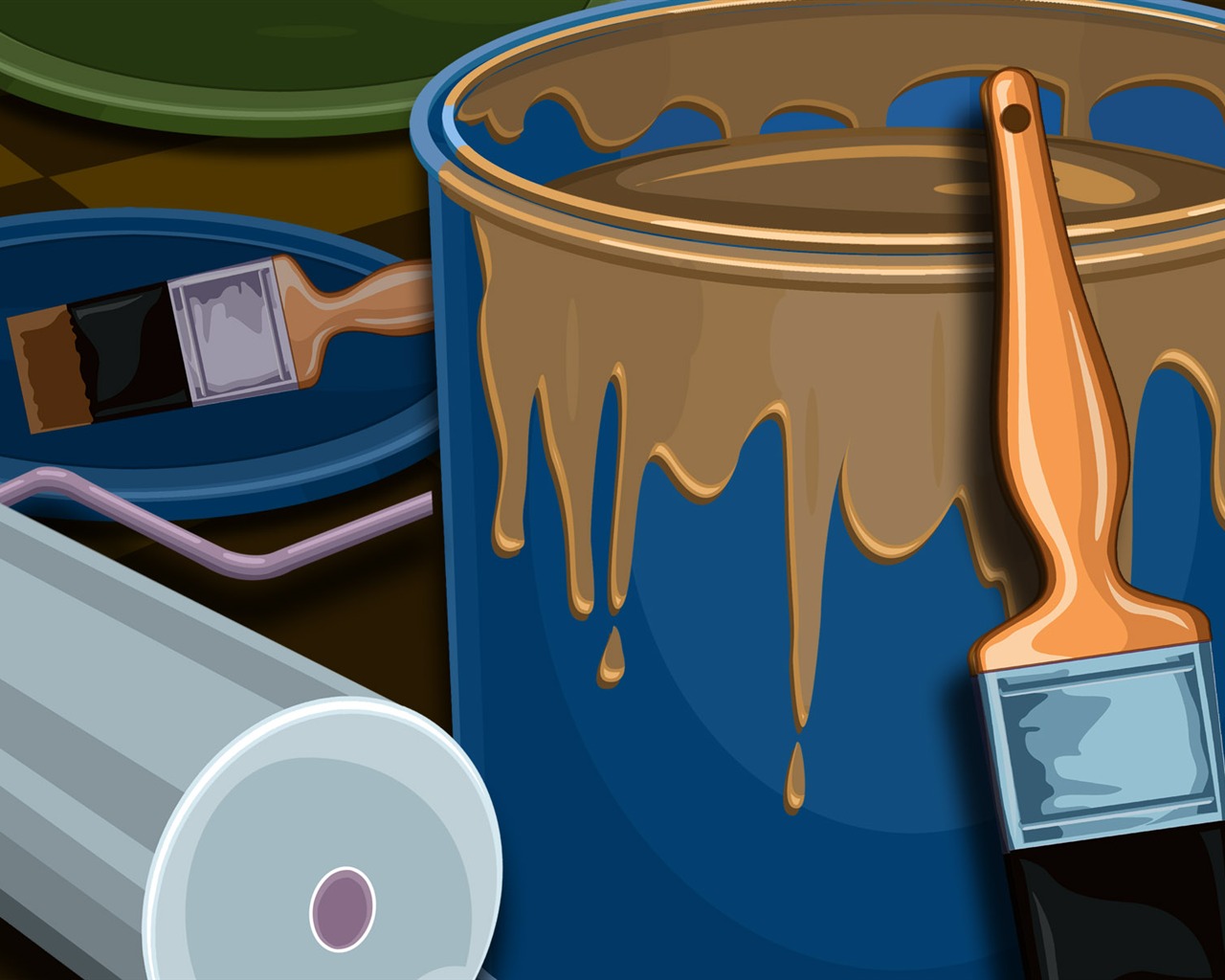Vectorial de fondos de escritorio de la ilustración (1) #6 - 1280x1024