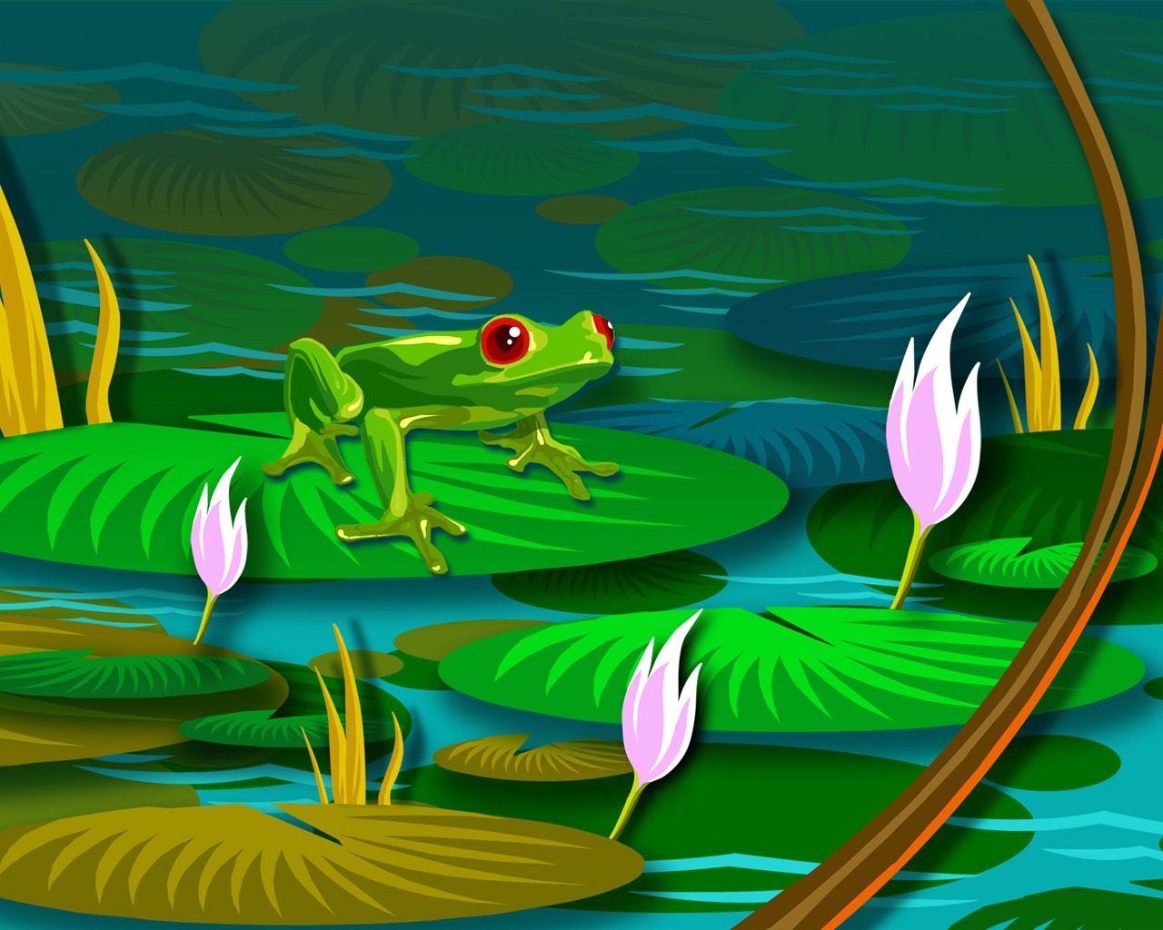 Vectorial de fondos de escritorio de la ilustración (1) #10 - 1280x1024