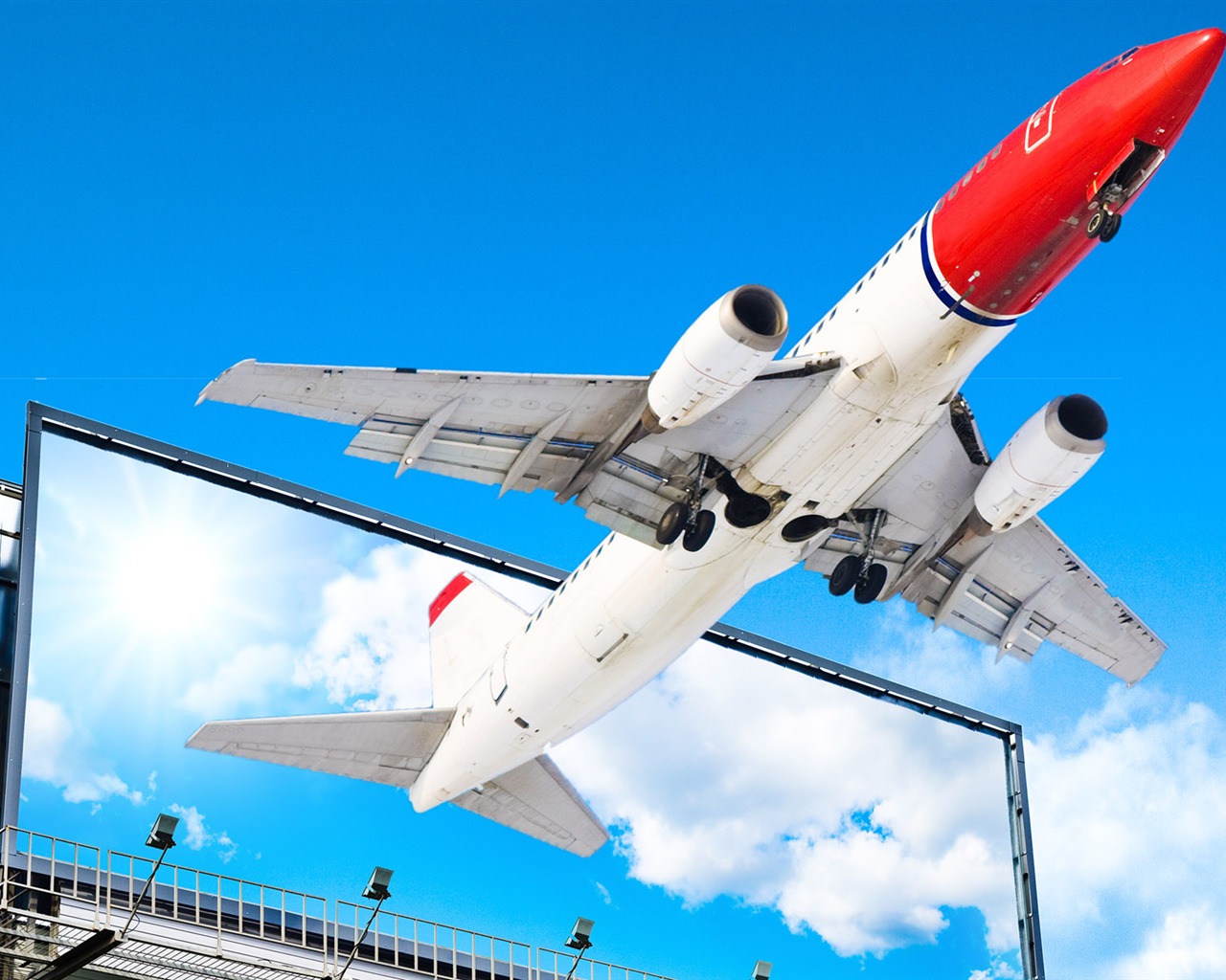 HD wallpaper civil aircraft photo (3) #1 - 1280x1024