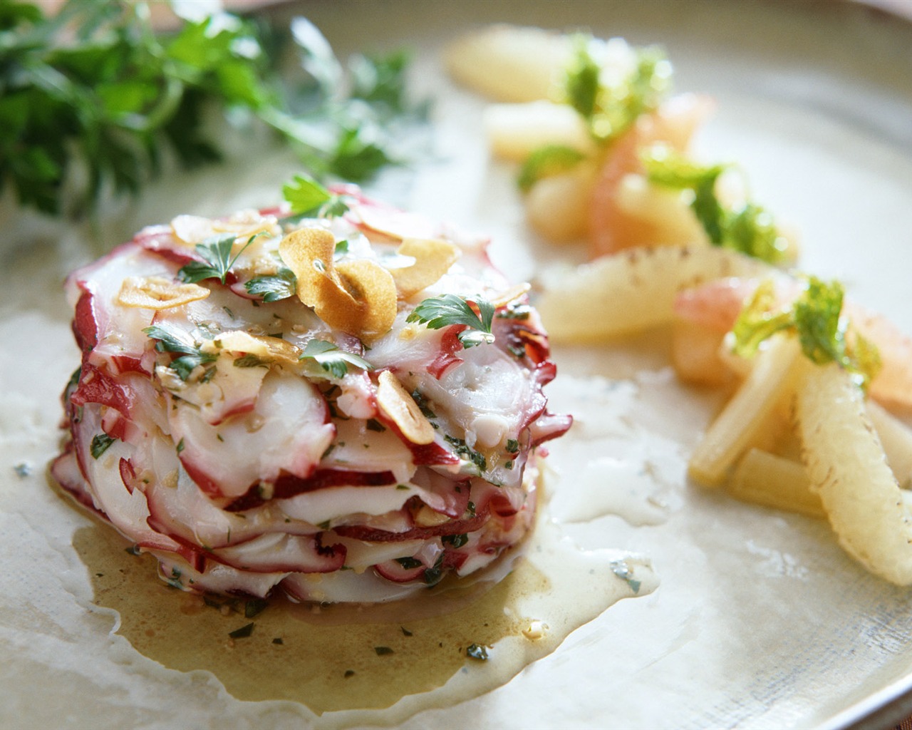 Gourmet večeře tapety (1) #14 - 1280x1024