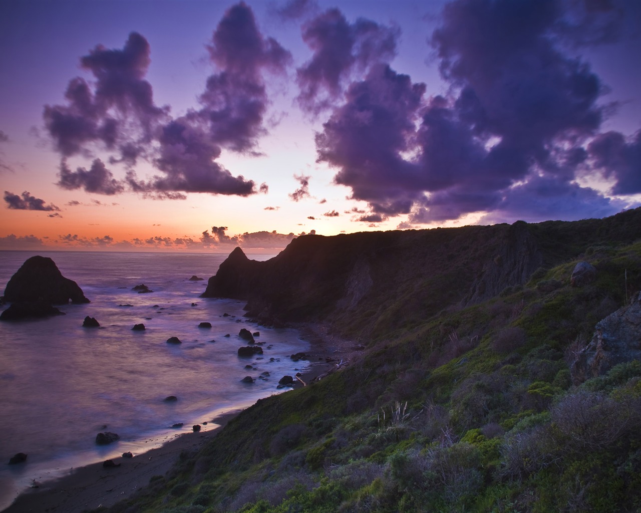 超大海滨海岸风光 壁纸(二)4 - 1280x1024