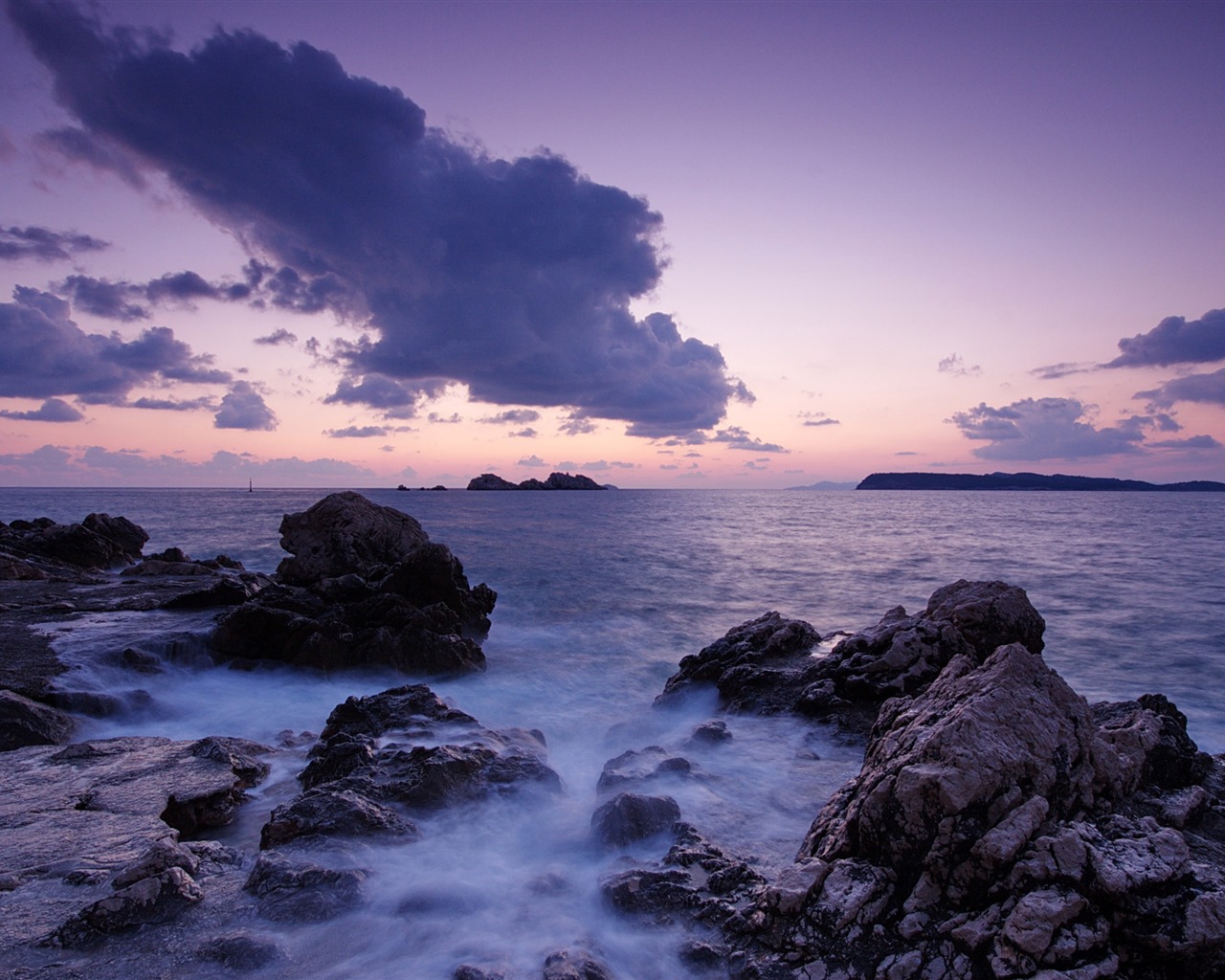 Large coastal coastal scenery wallpaper (2) #11 - 1280x1024