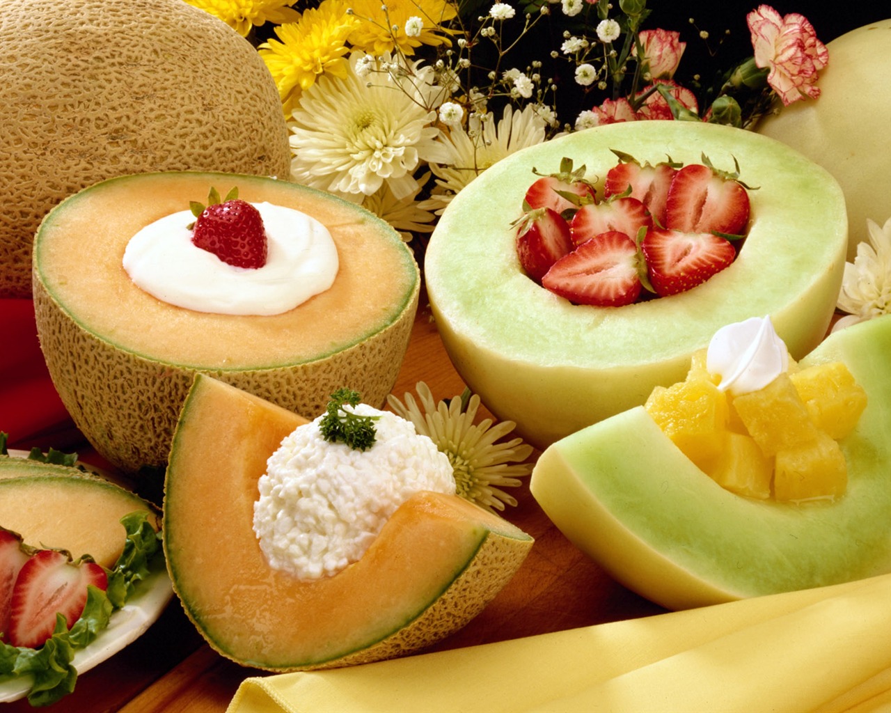 Gourmet večeře tapety (3) #1 - 1280x1024