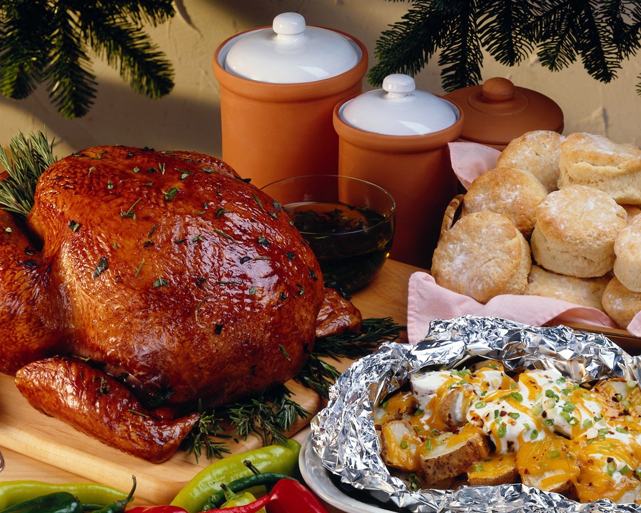 Gourmet večeře tapety (3) #2 - 1280x1024