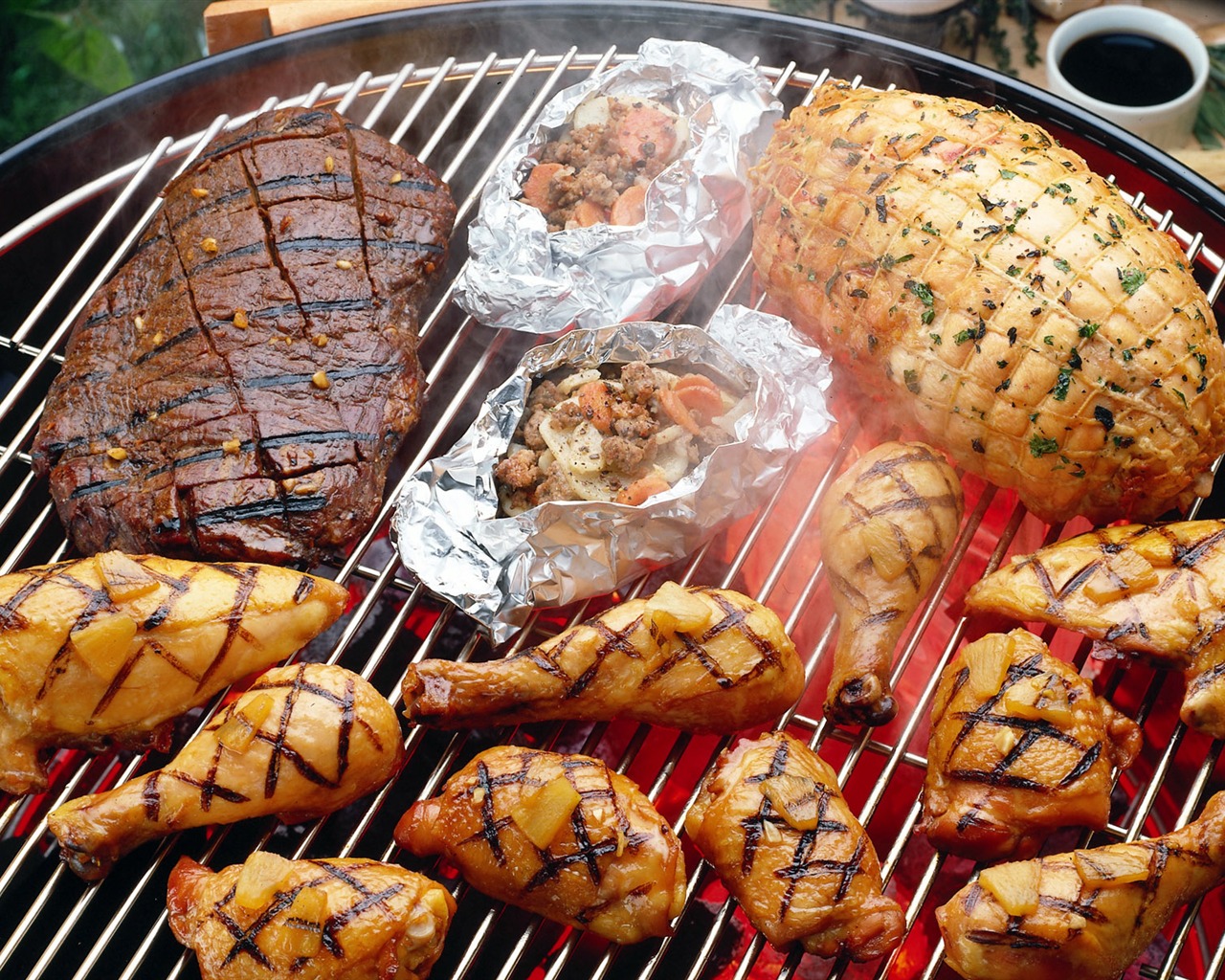 Gourmet večeře tapety (3) #16 - 1280x1024