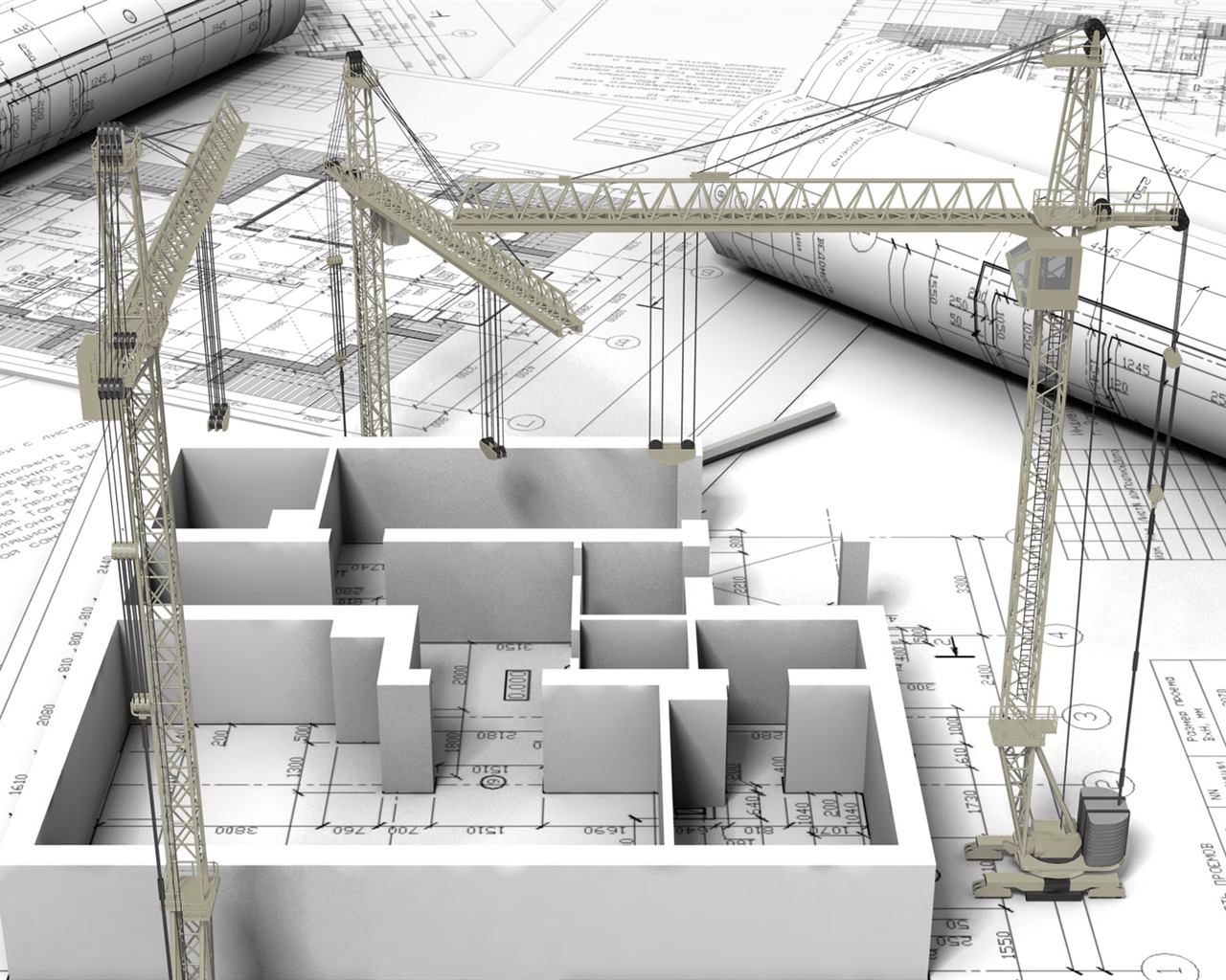 Fond d'écran 3D de conception architecturale (2) #12 - 1280x1024