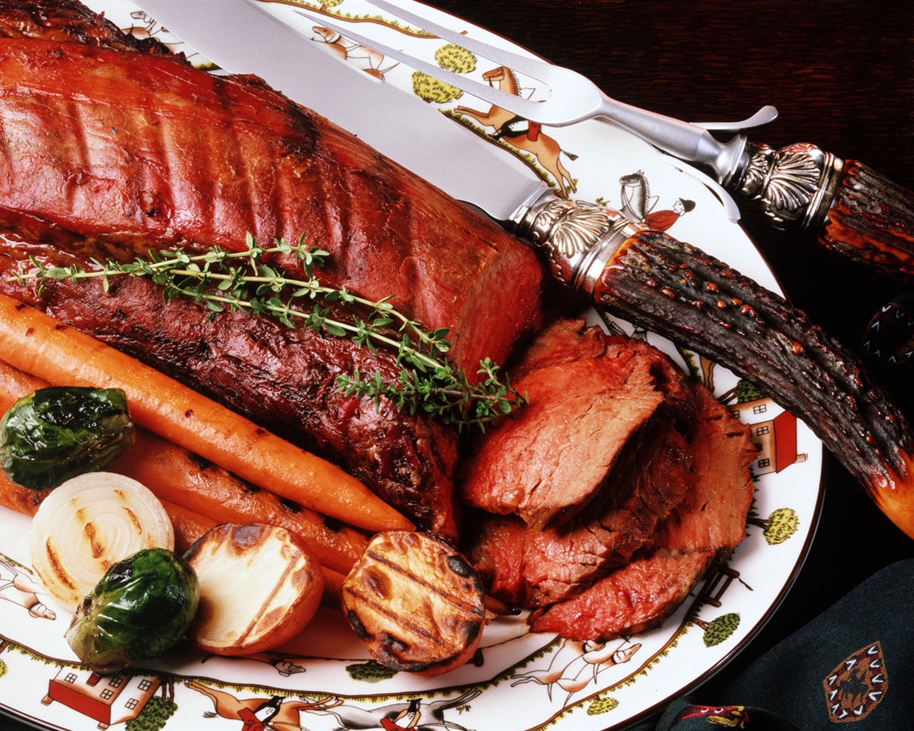 Gourmet večeře tapety (6) #18 - 1280x1024