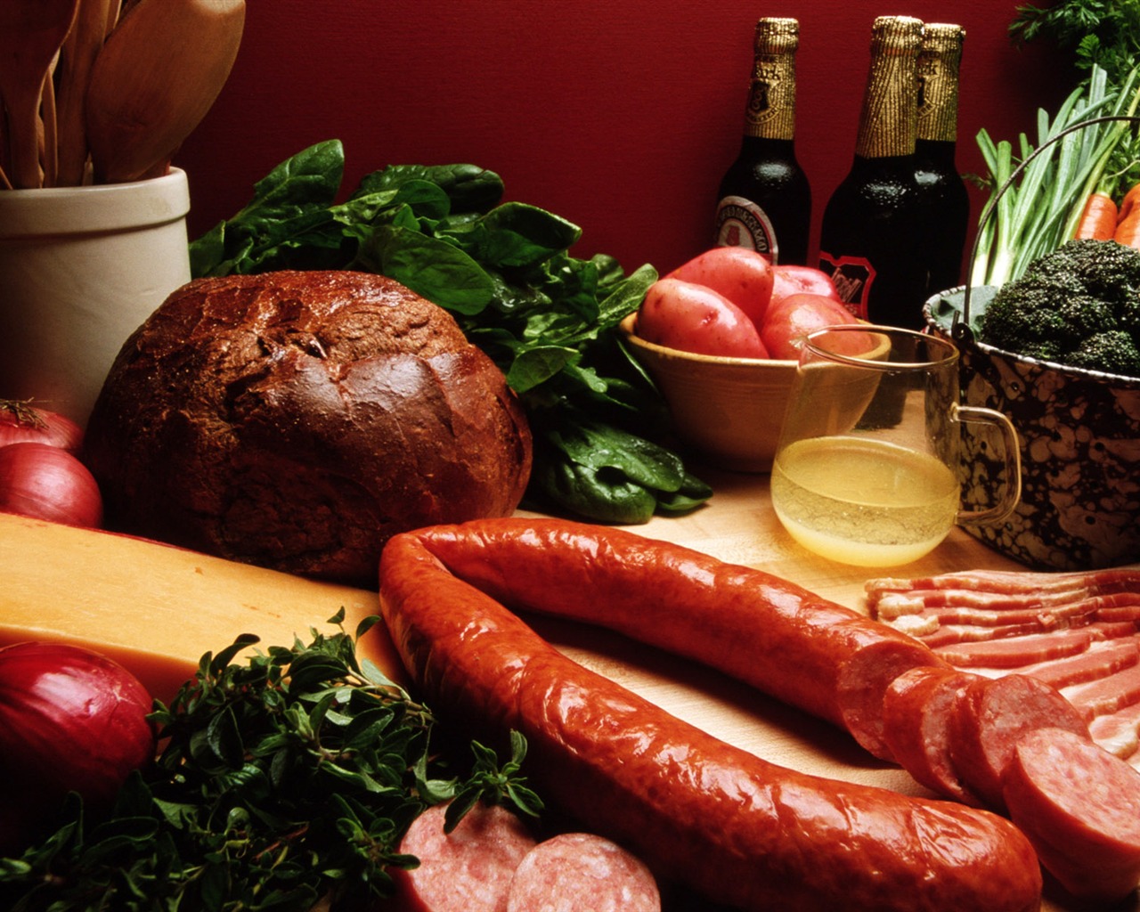 Gourmet dinner wallpaper (7) #10 - 1280x1024