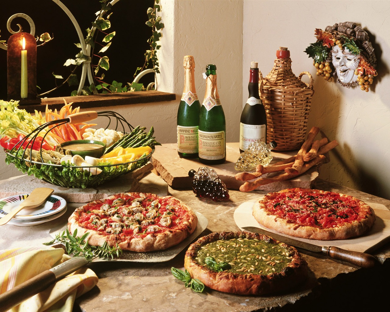 Gourmet dinner wallpaper (7) #16 - 1280x1024