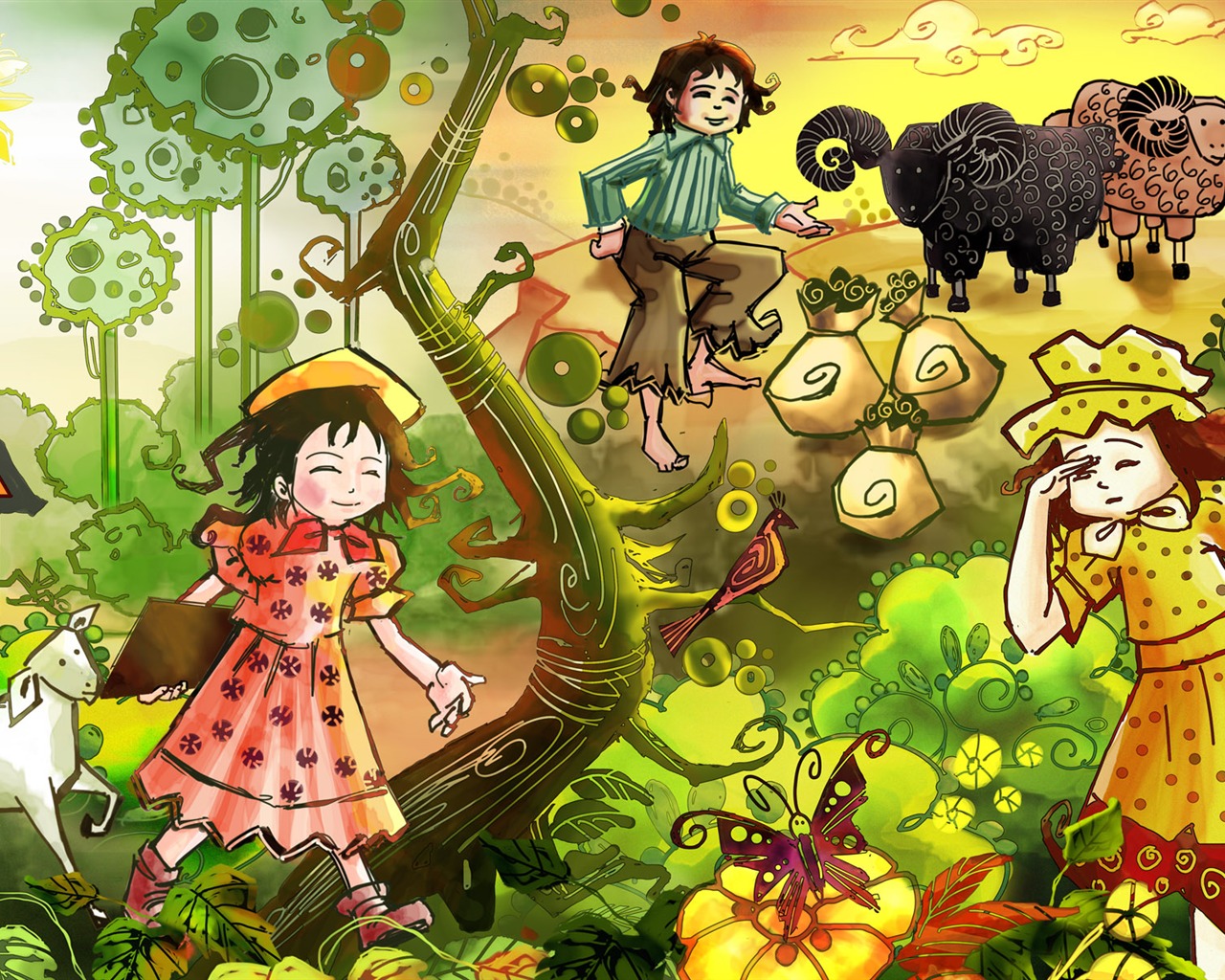 卡通世界 壁紙(二) #1 - 1280x1024