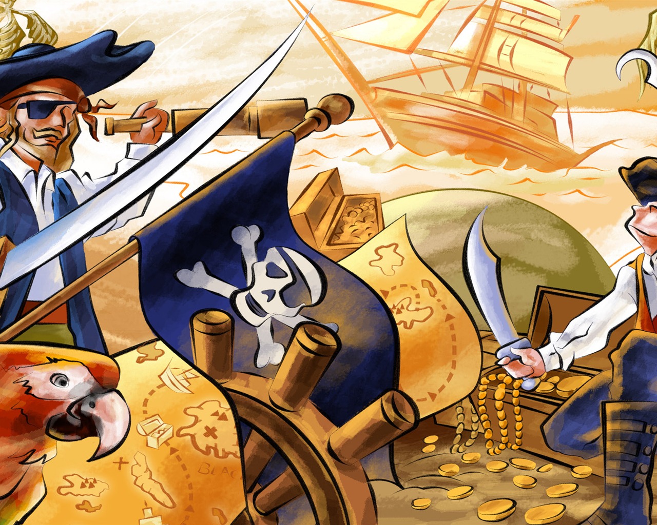 Cartoon wallpapers (2) #20 - 1280x1024