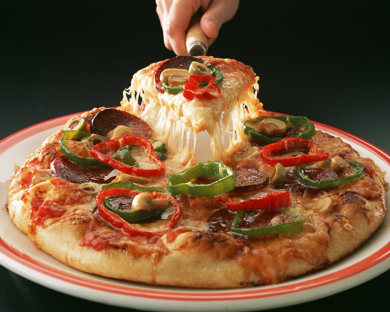 Fond d'écran Alimentation Pizza (1) #17 - 1280x1024