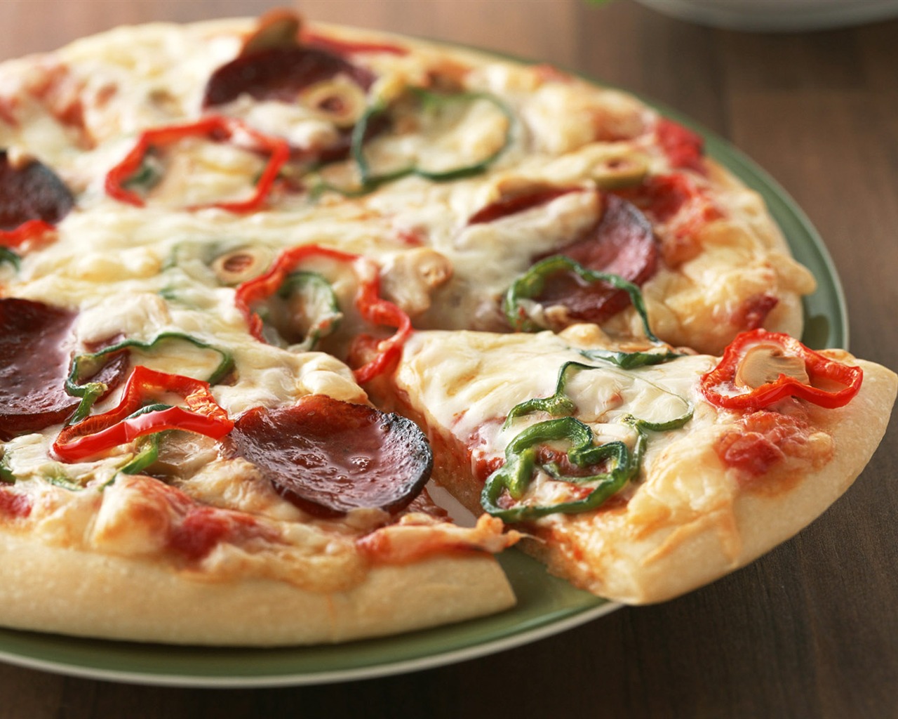Pizza Jídlo tapety (2) #20 - 1280x1024