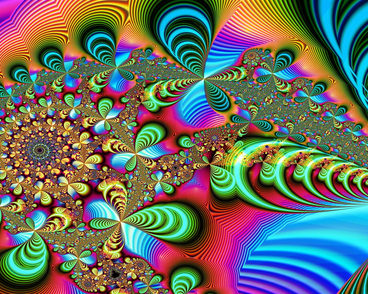 Super Bright pattern wallpaper (3) #15 - 1280x1024