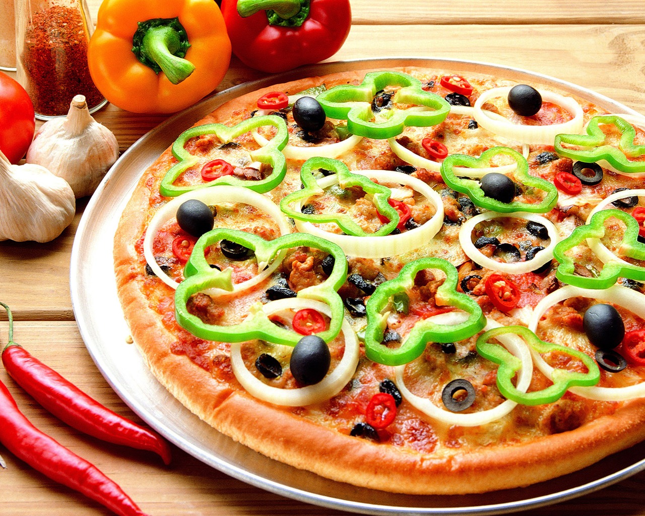 Pizza 美食壁紙(三) #1 - 1280x1024