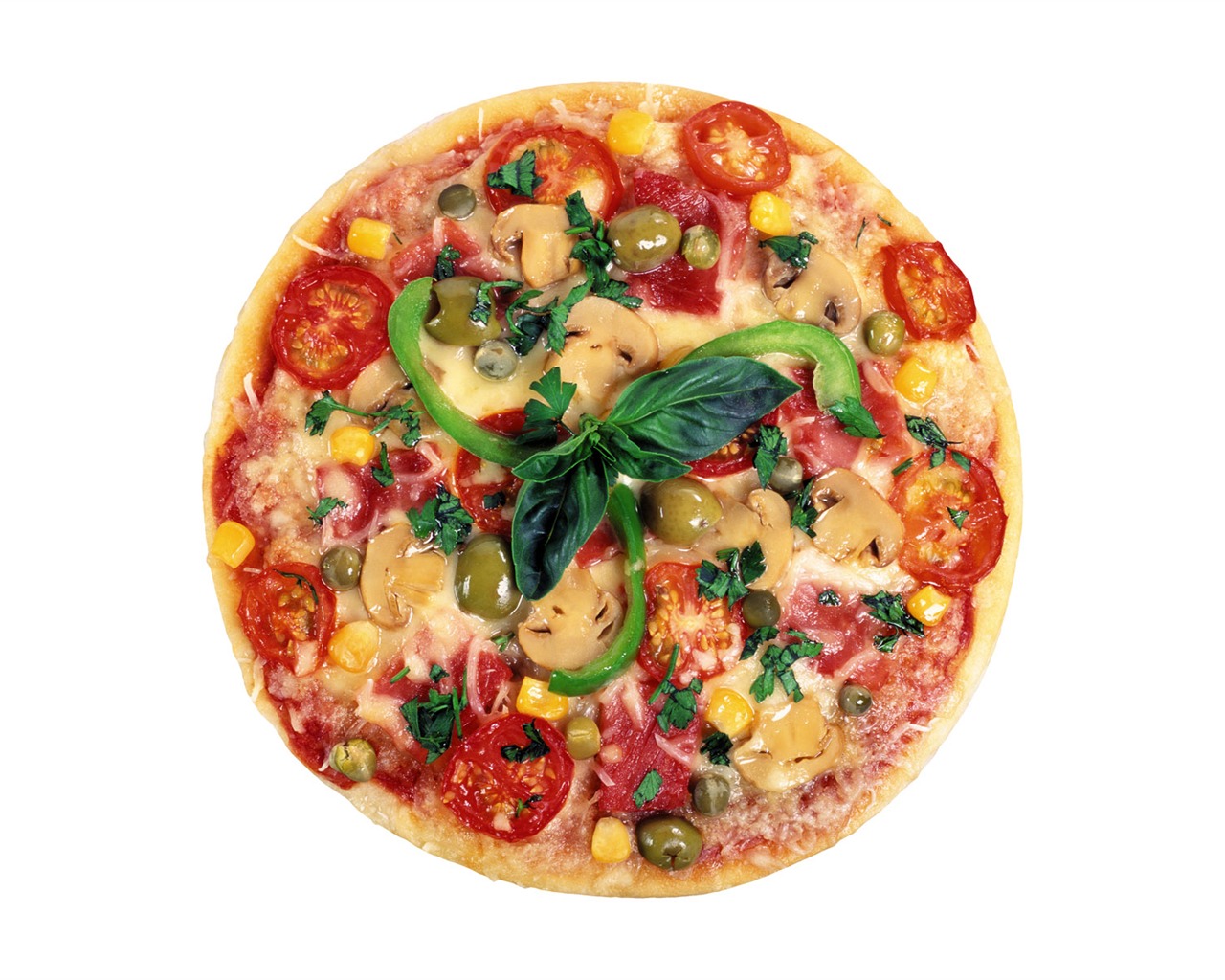 Pizza Jídlo tapety (3) #3 - 1280x1024