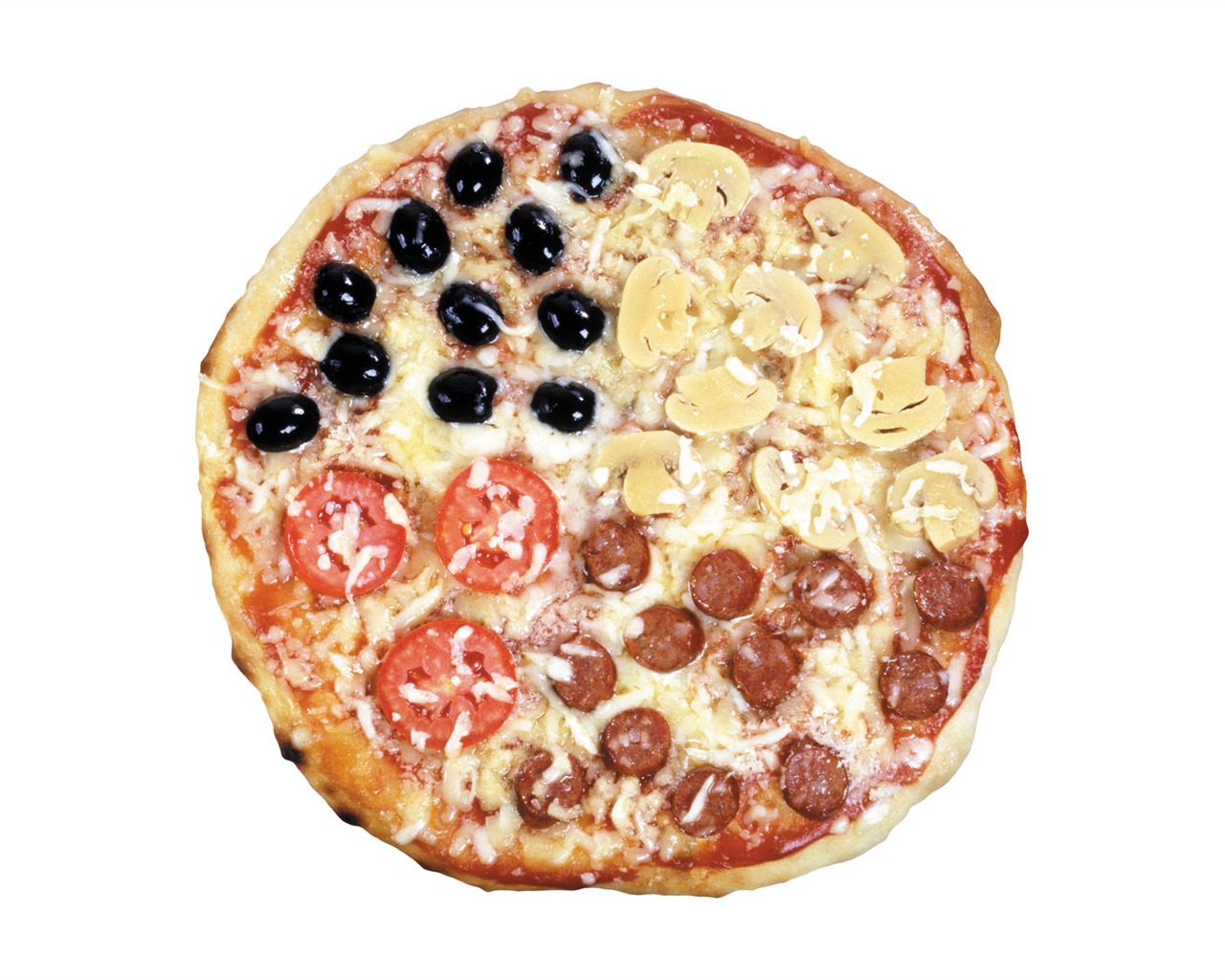 Pizza Jídlo tapety (3) #6 - 1280x1024