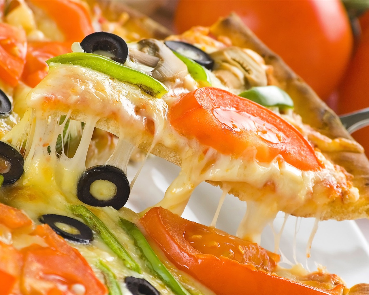 Pizza Jídlo tapety (3) #16 - 1280x1024