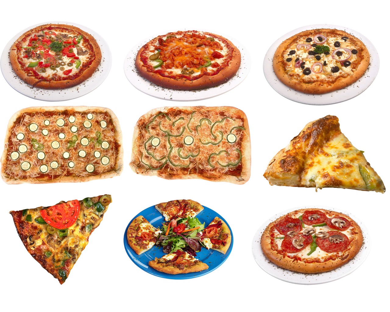 Pizza Jídlo tapety (3) #17 - 1280x1024