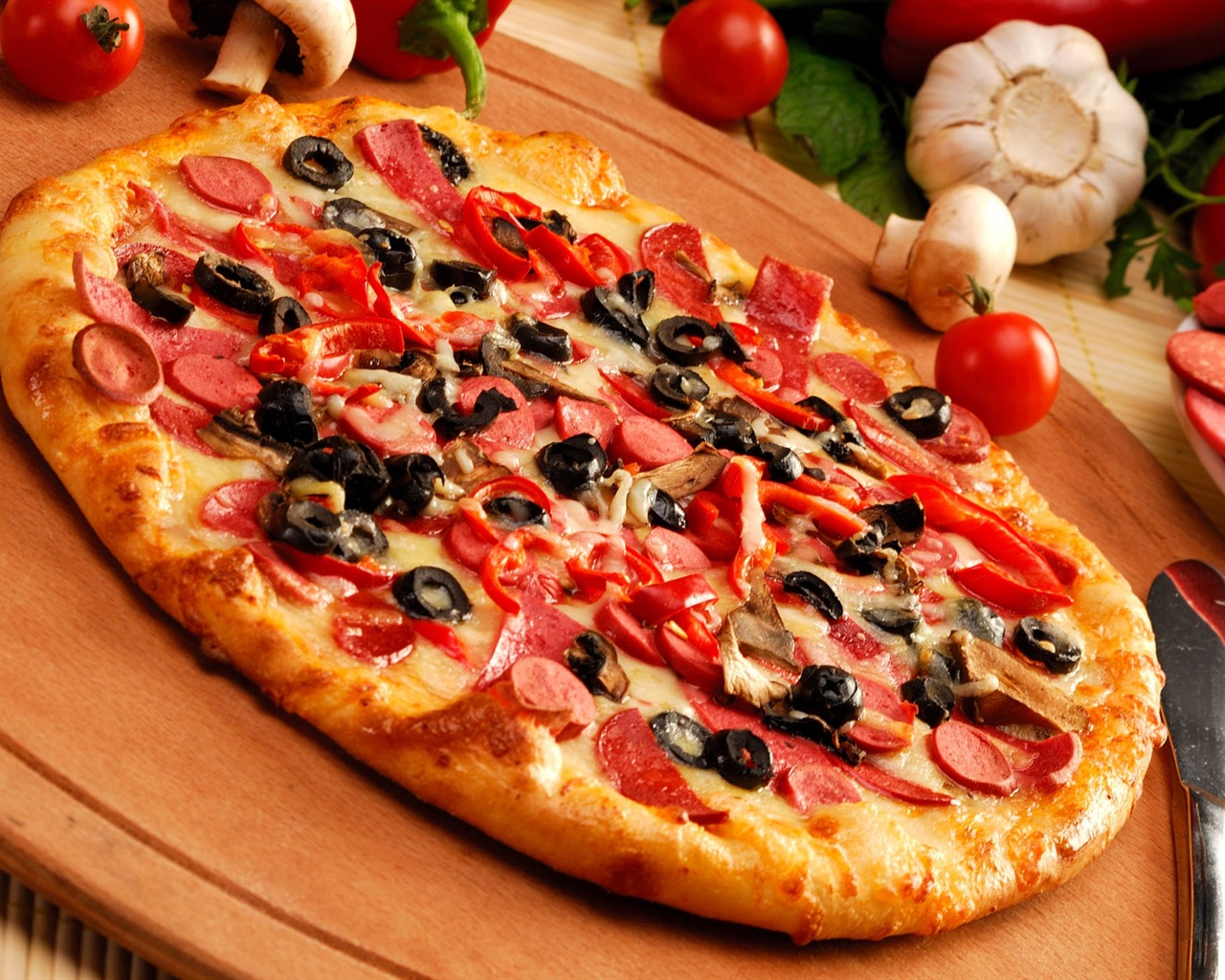 피자 식품 월페이퍼 (3) #20 - 1280x1024