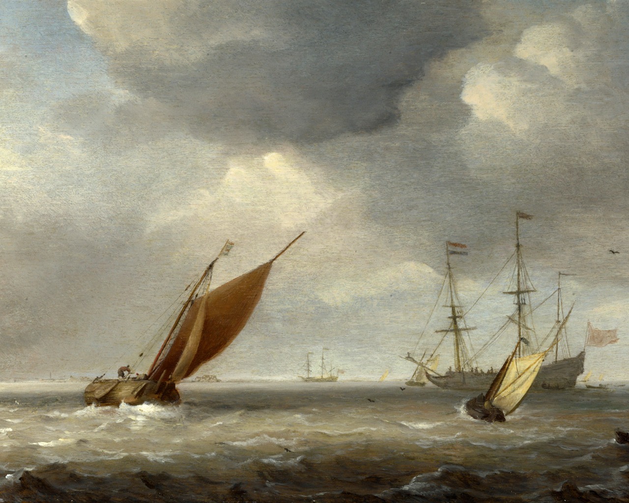 London Gallery sailing wallpaper (1) #14 - 1280x1024