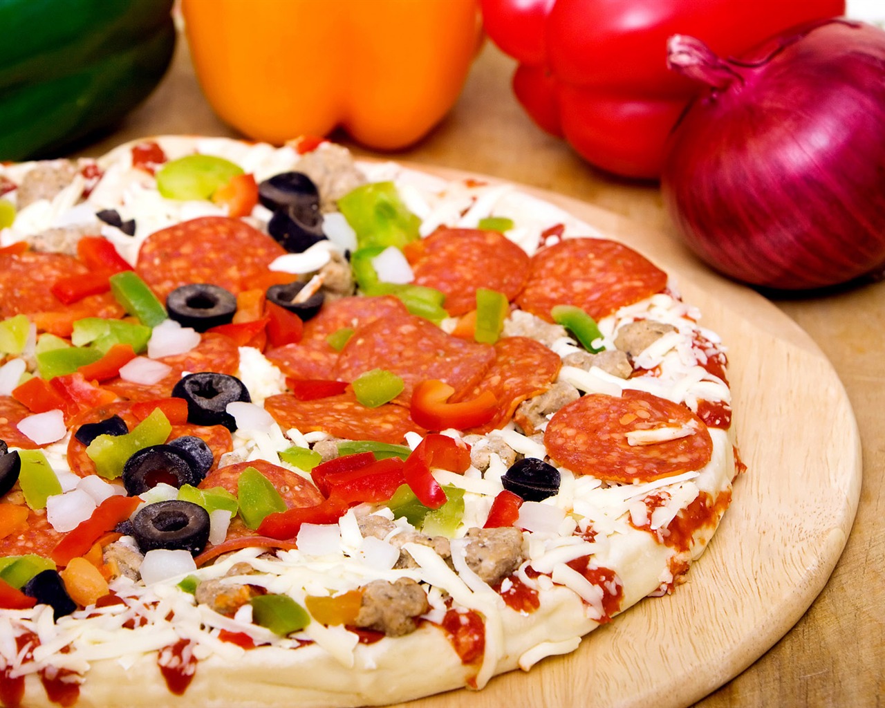 Pizza 美食壁紙(四) #19 - 1280x1024