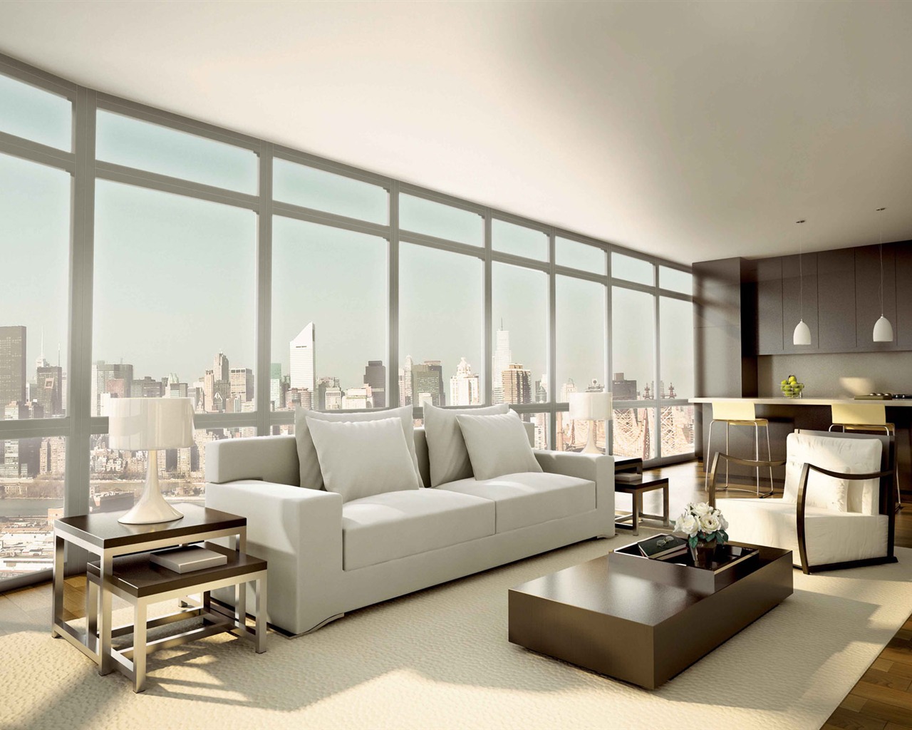Living Room Photo Wallpaper (8) #4 - 1280x1024