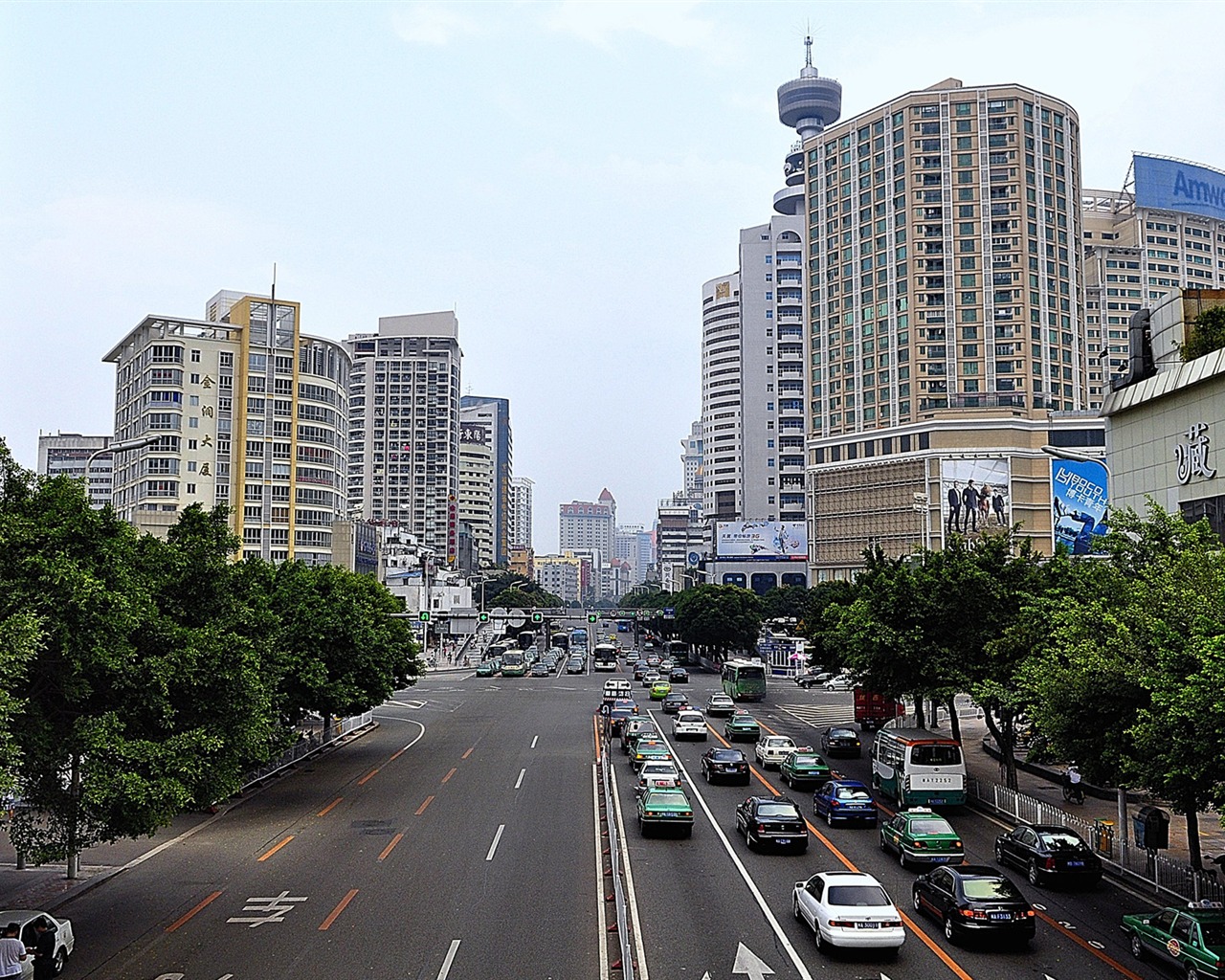 Fuzhou ulice s shot (foto Díla změnit) #6 - 1280x1024