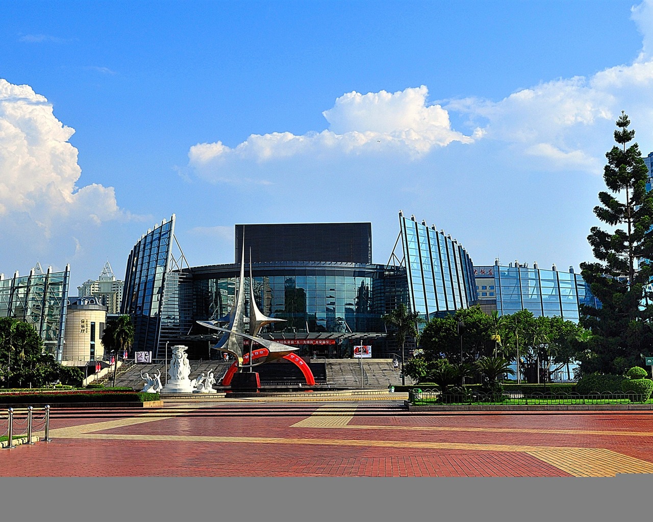 Fuzhou ulice s shot (foto Díla změnit) #8 - 1280x1024