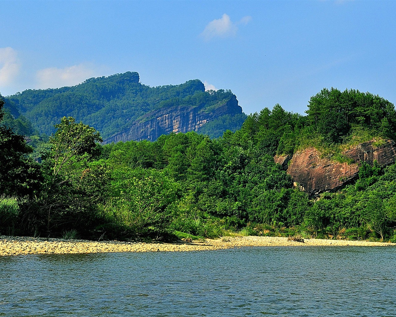 Wuyi jiuqu Krajina (fotografie děl změny) #1 - 1280x1024