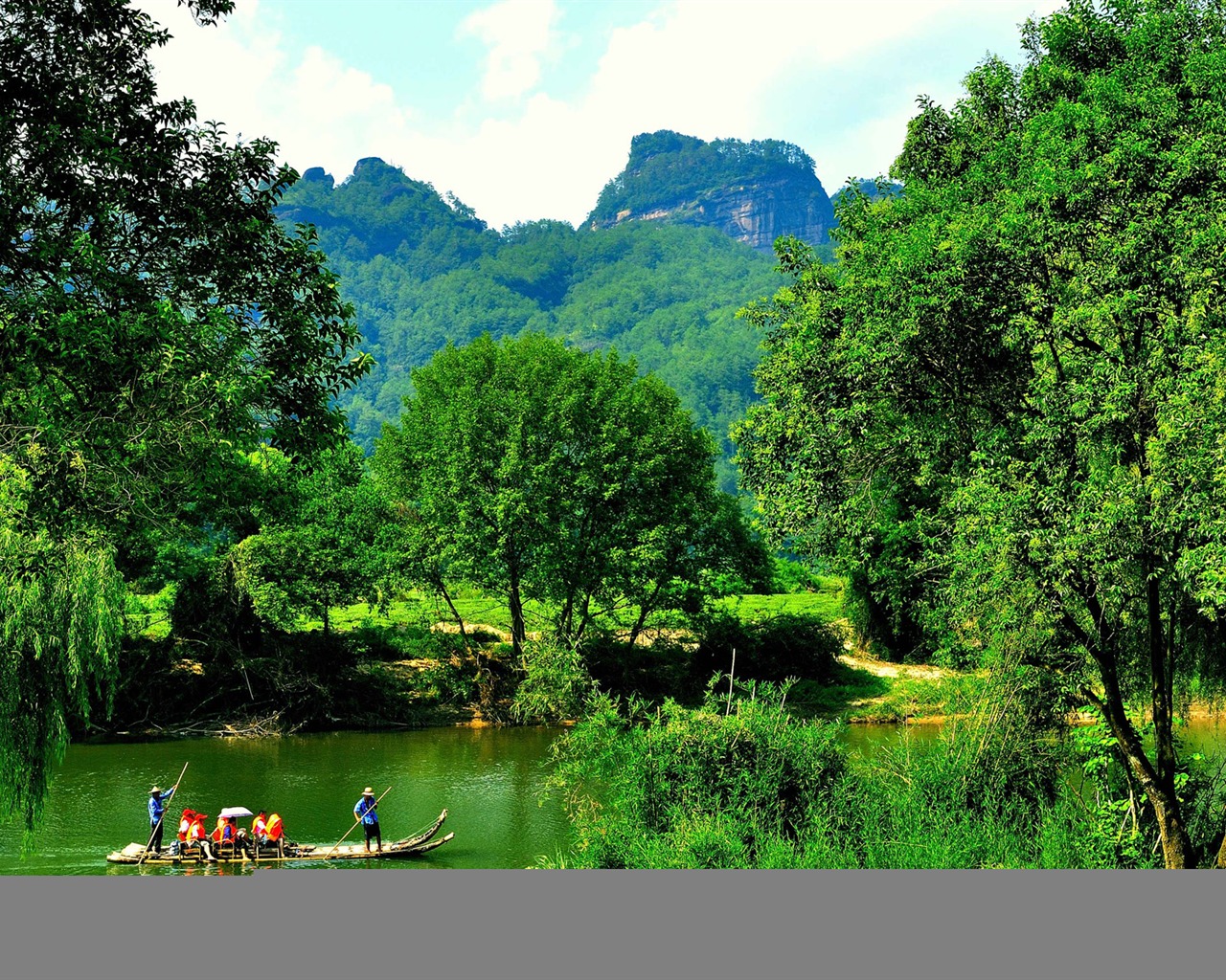 Wuyi jiuqu scenery (photo Works of change) #2 - 1280x1024