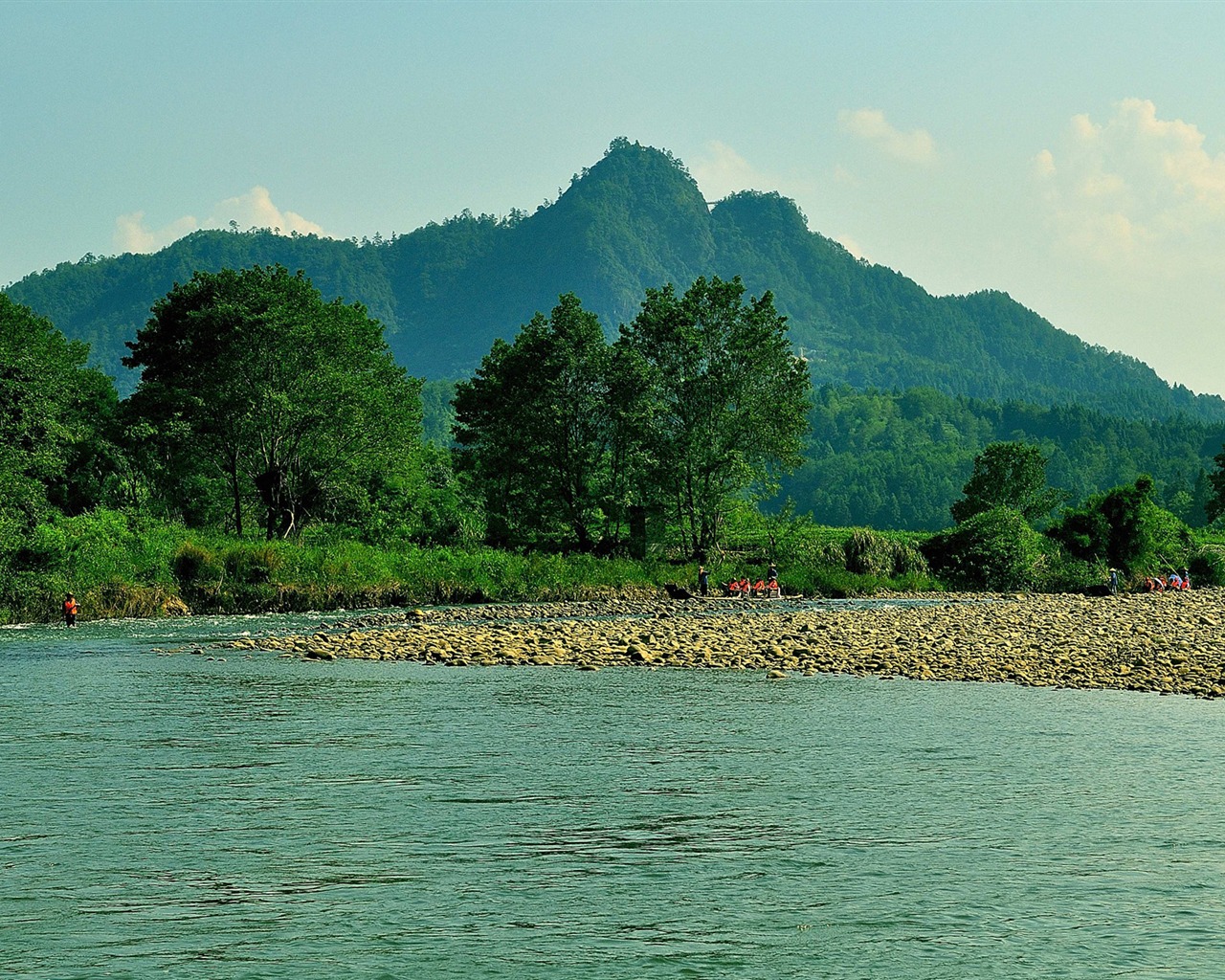 Wuyi jiuqu scenery (photo Works of change) #4 - 1280x1024