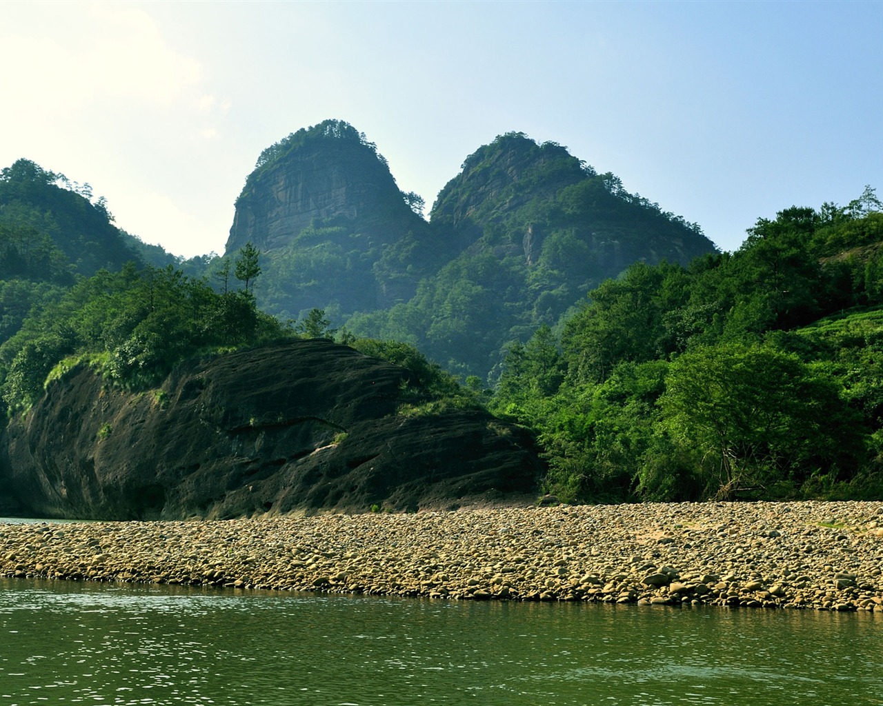 Wuyi jiuqu scenery (photo Works of change) #6 - 1280x1024