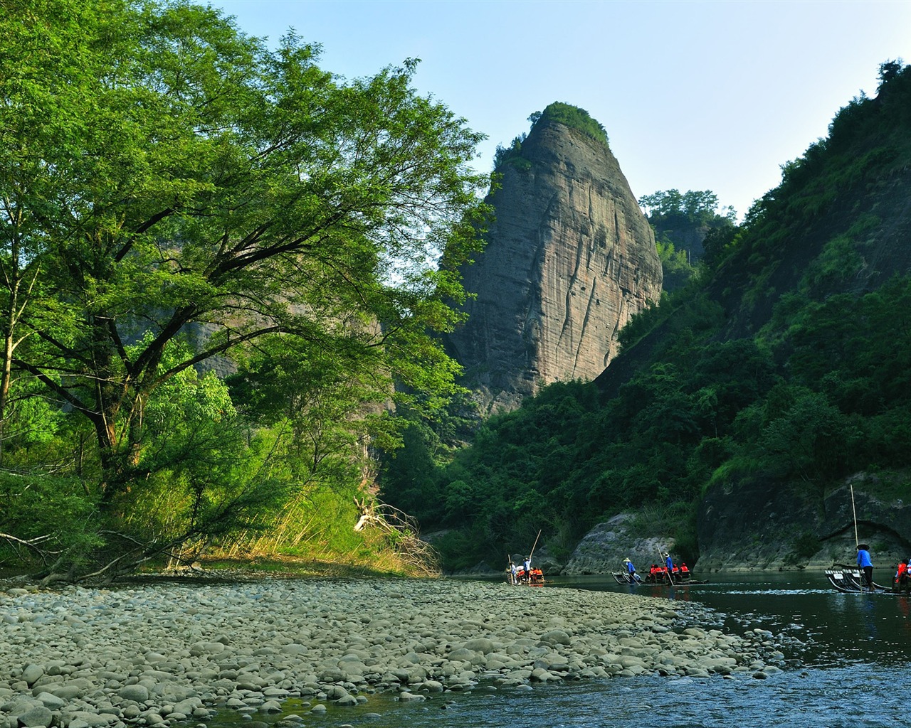 Wuyi jiuqu scenery (photo Works of change) #14 - 1280x1024